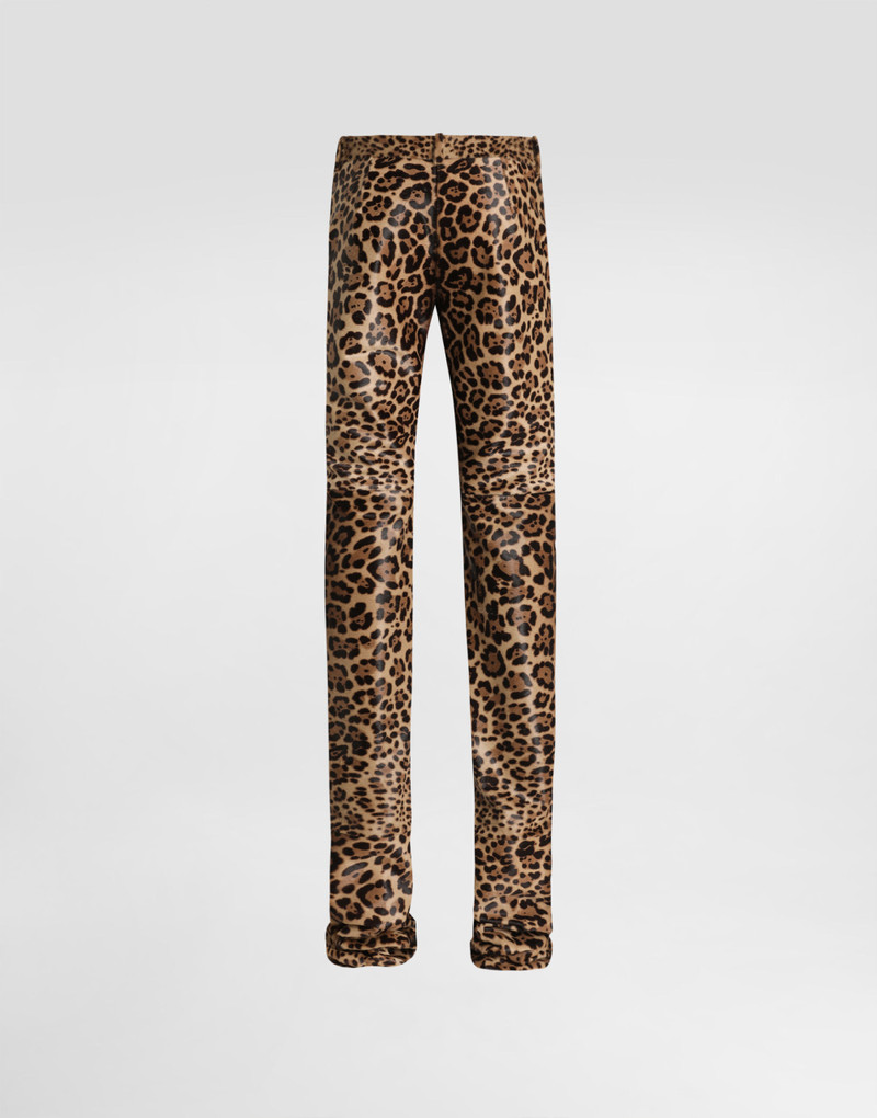 Leopard-print calf trousers 7
