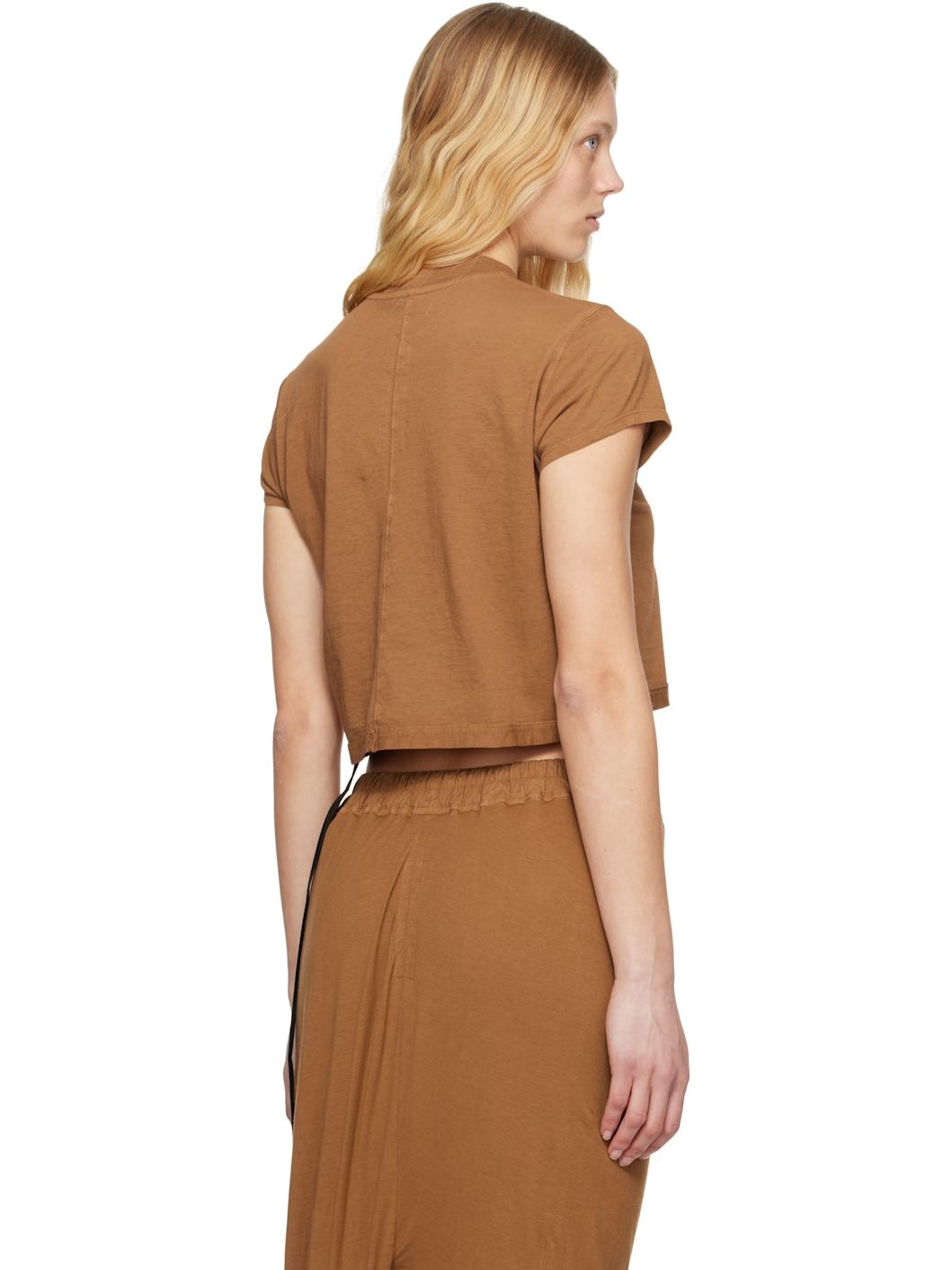 Orange Hollywood Cropped Small Level T-shirt - 3