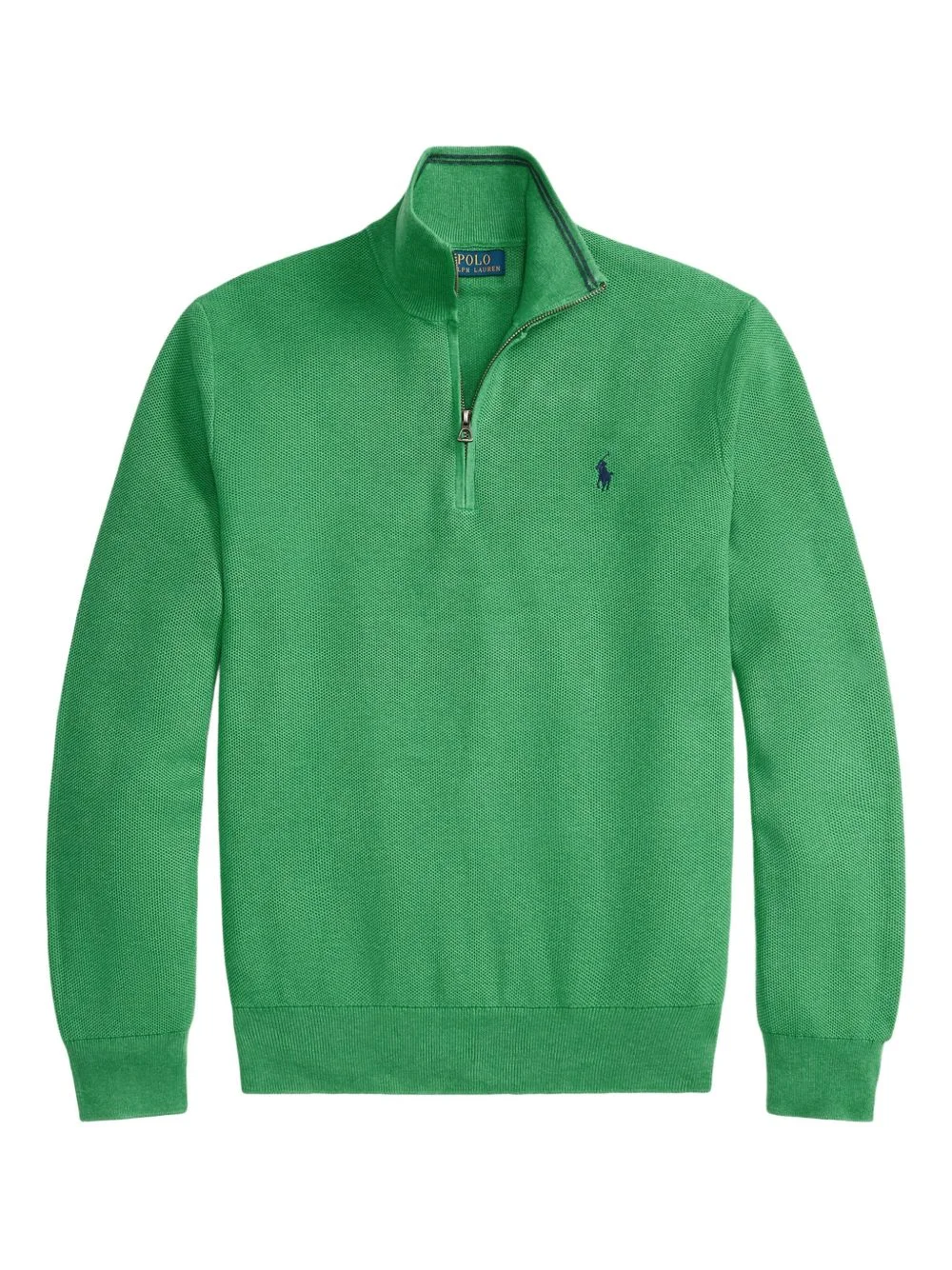quarter-zip cotton sweater - 1