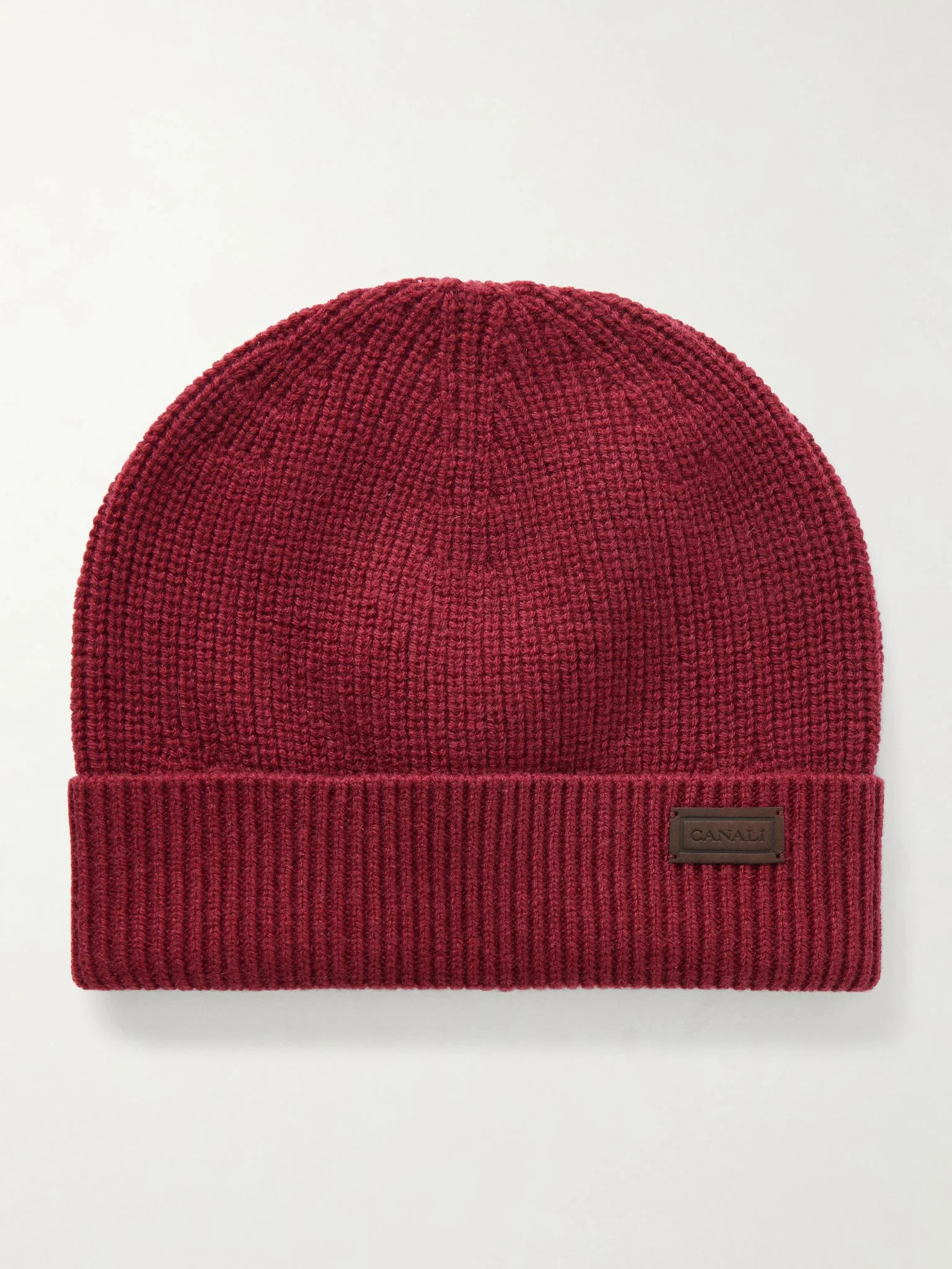 Wool and Cashmere-Blend Beanie Red - 1