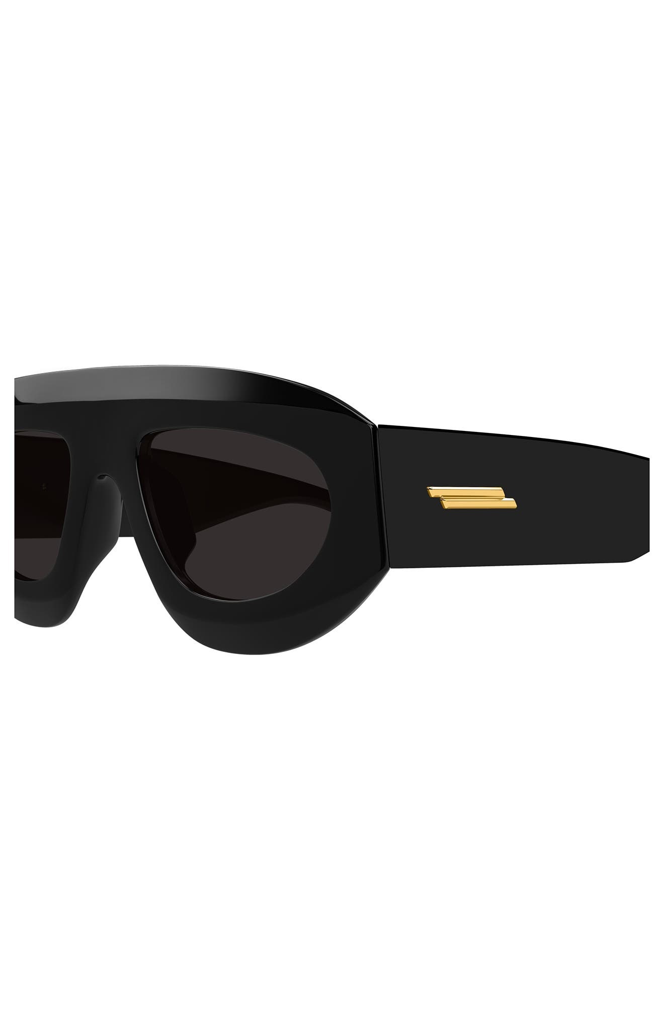 Bottega Veneta 52mm Geometric Sunglasses in Black at Nordstrom - 3