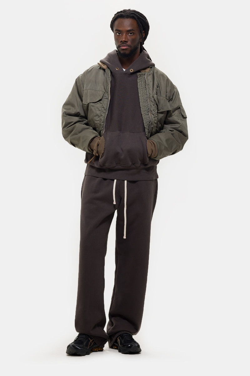 LES TIEN Heavyweight Puddle Pant in Vintage Black outlook