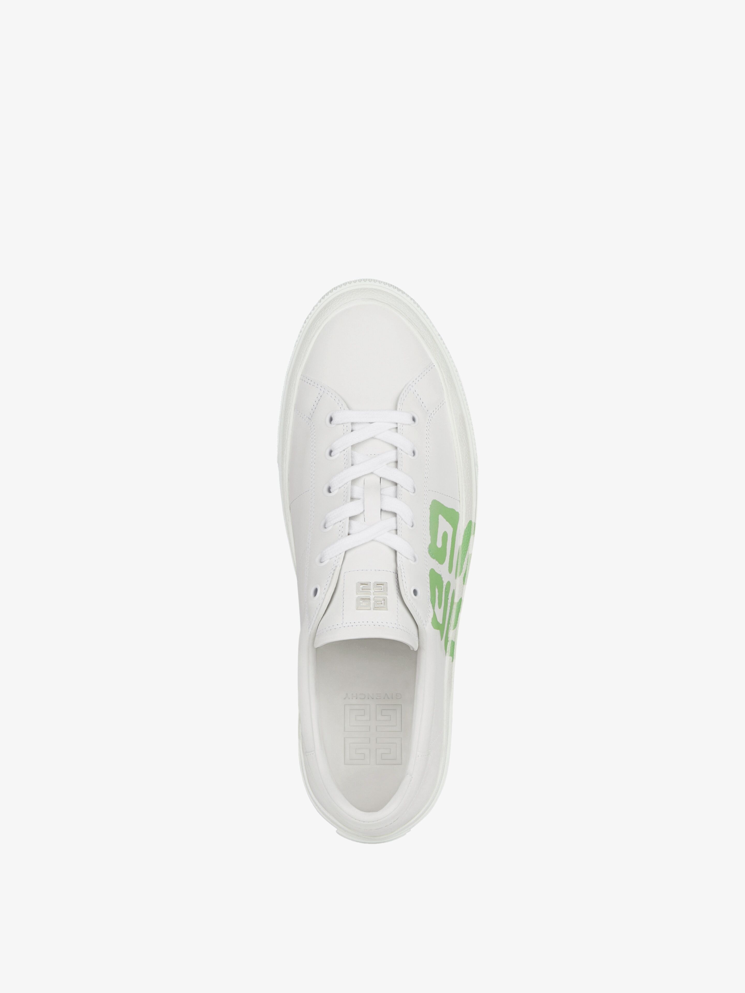 CITY SPORT SNEAKERS IN LEATHER WITH TAG EFFECT 4G PRINT - 4