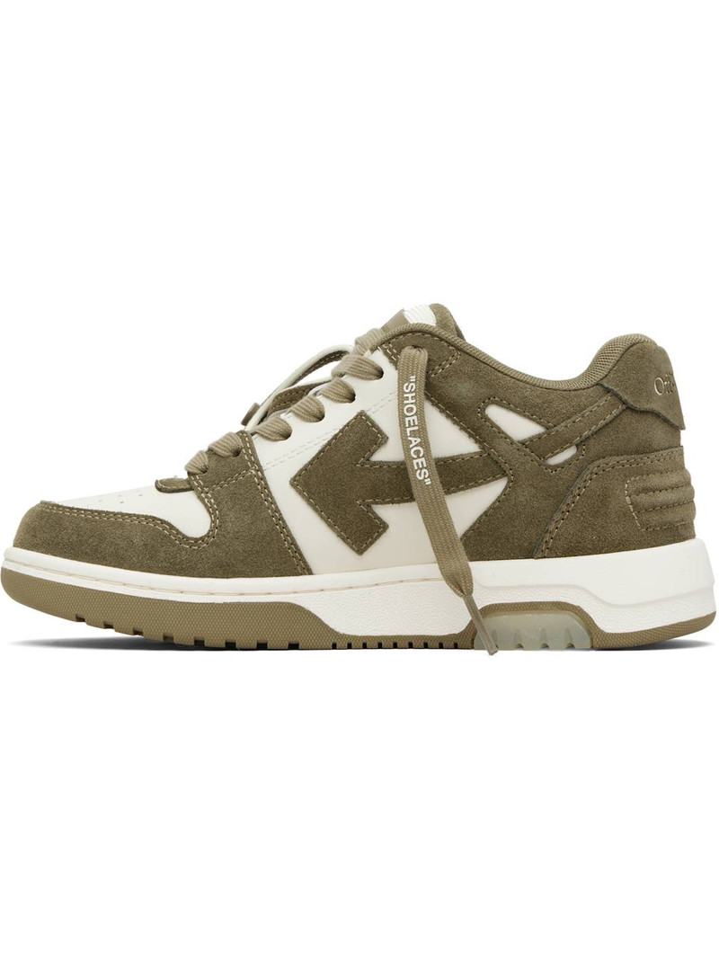 Off-White Khaki & Off-White 'Out Of Office' Sneakers outlook