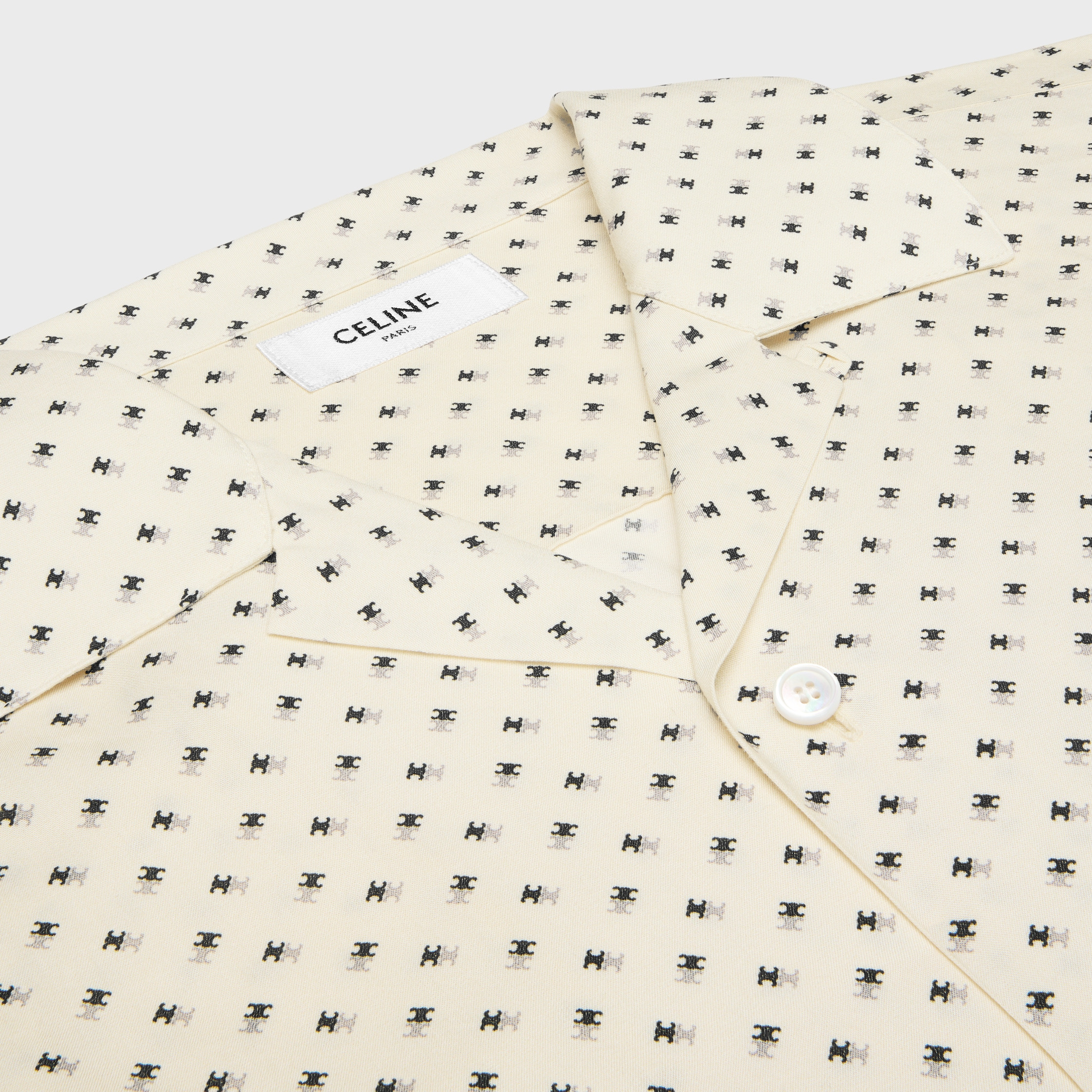 bowling shirt IN MICRO TRIOMPHE PRINT VISCOSE - 3