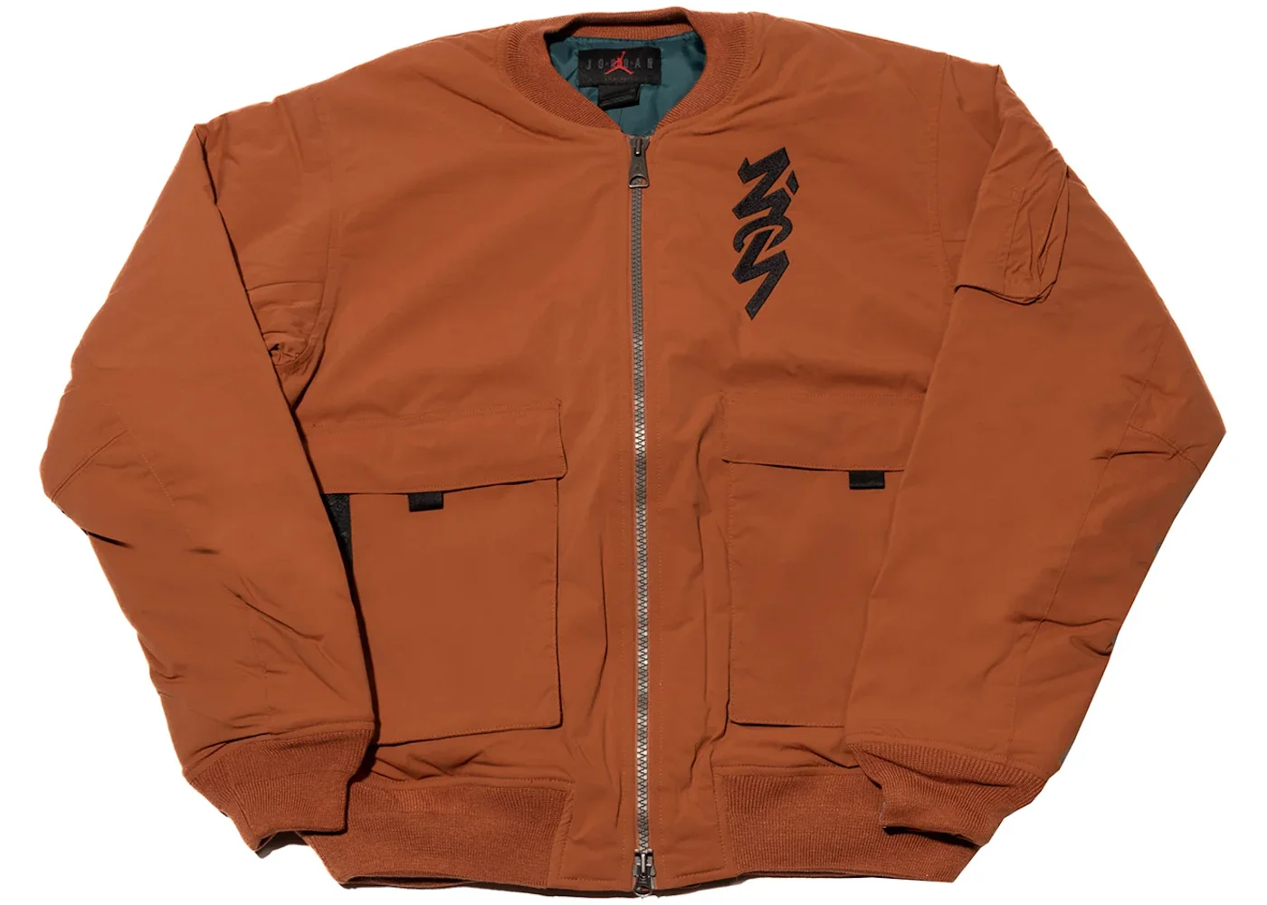 Jordan Zion Flight Jacket Brown/Black - 1