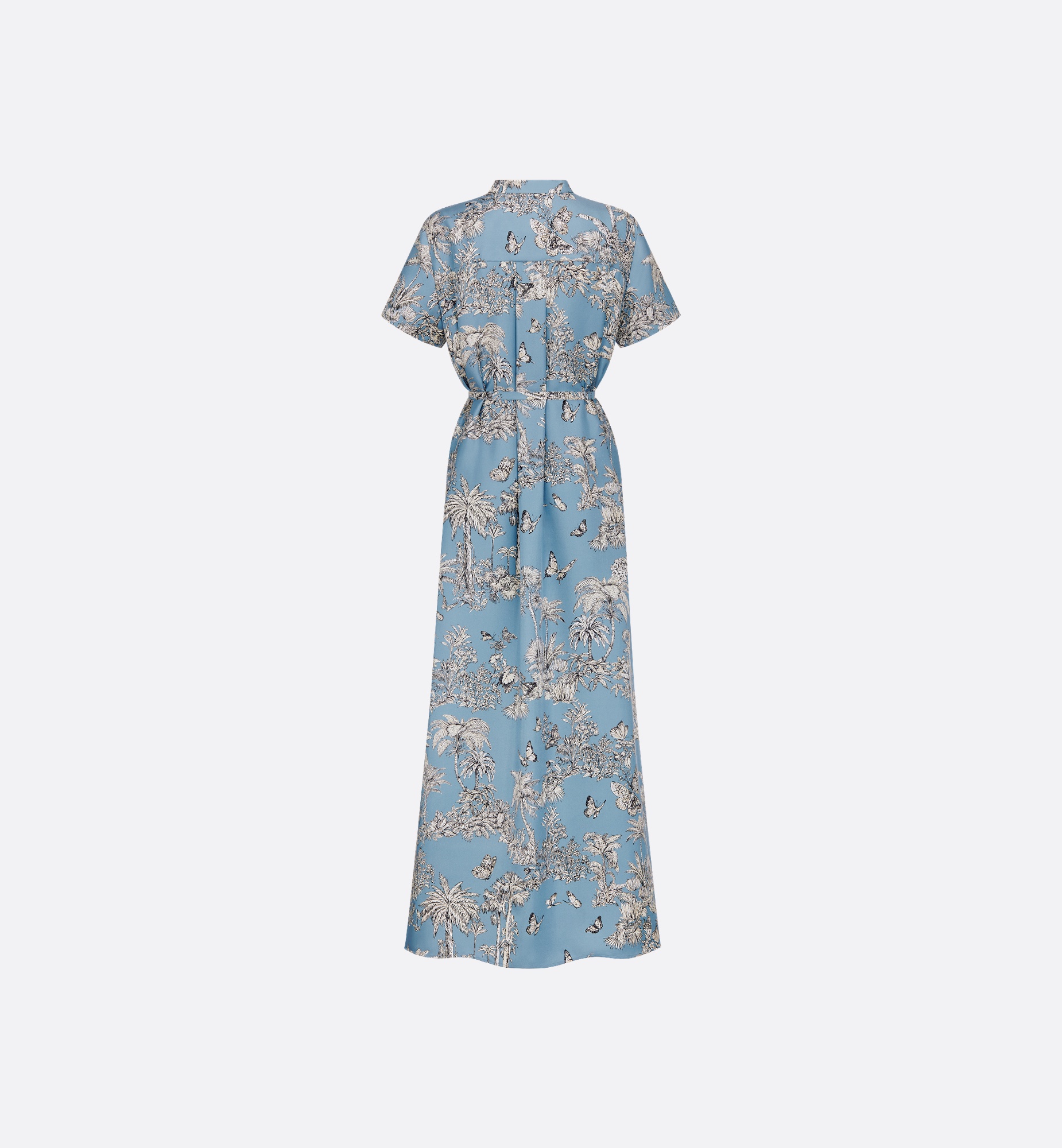 ワンピース Dior Dioriviera Long Shirtdress Mid-Length Belted Shirtdress Cotton and Silk Poplin with