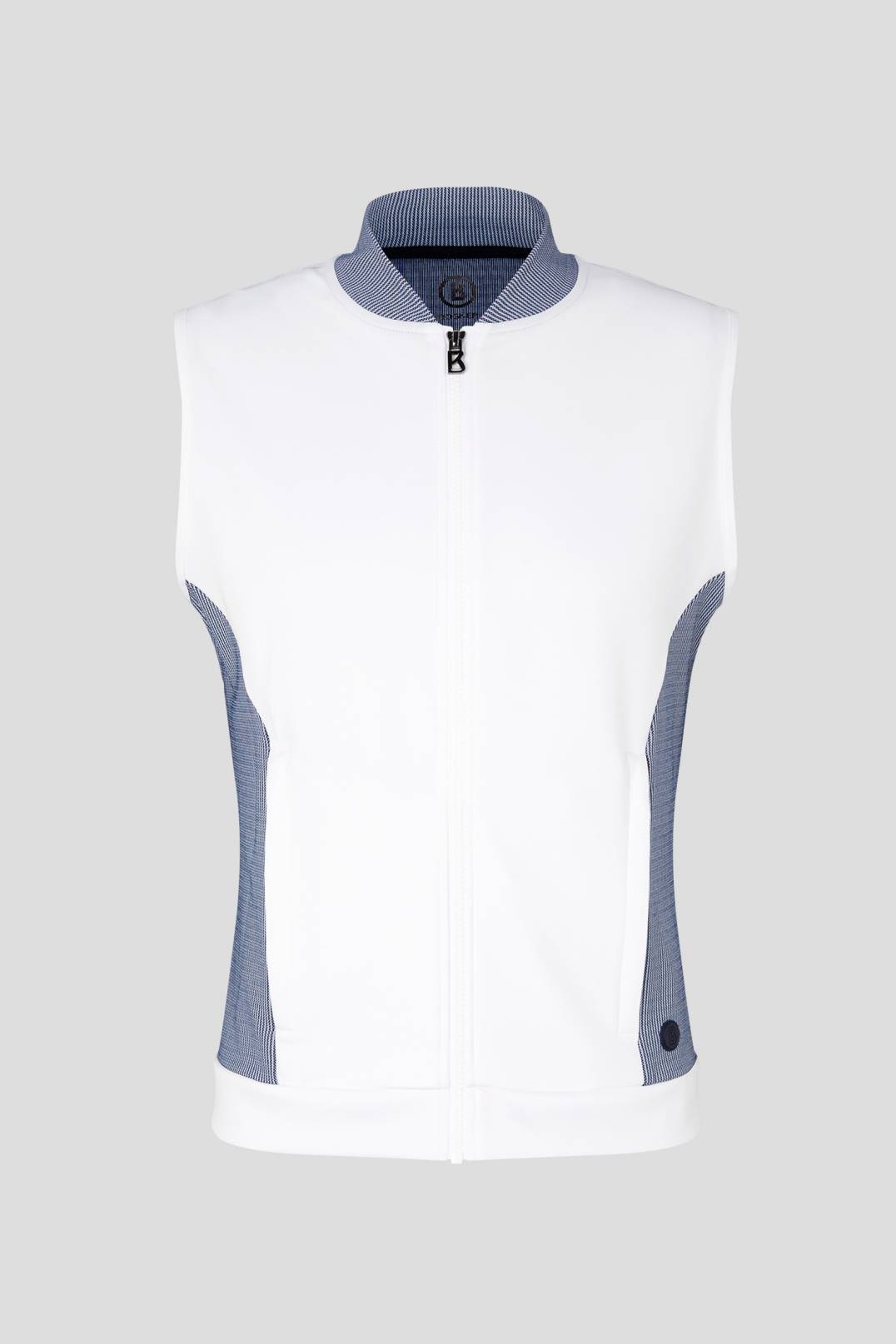 WADO MID-LAYER WAISTCOAT IN NAVY BLUE/WHITE - 1
