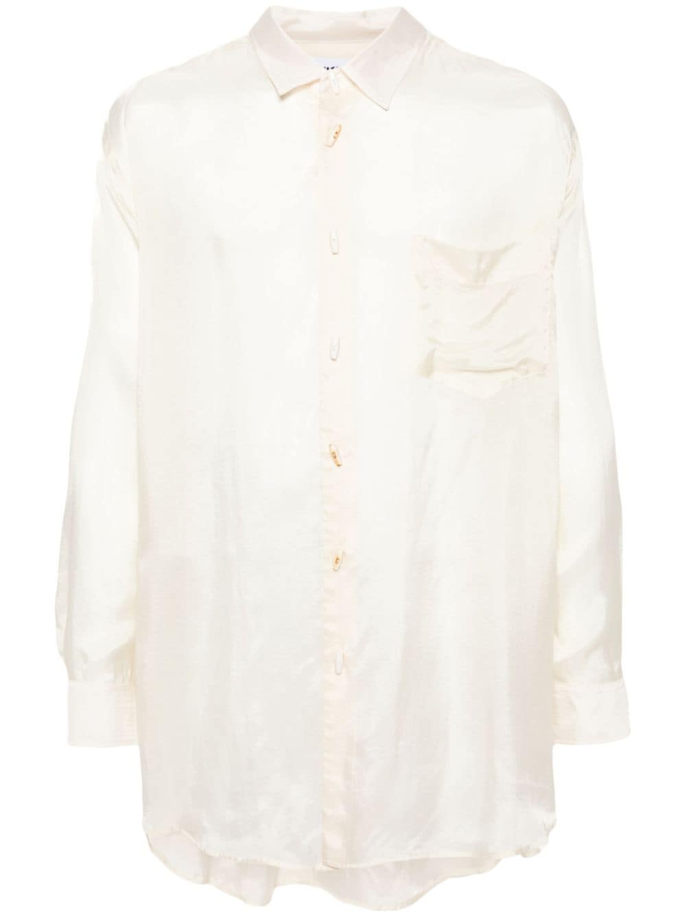 long-sleeves satin shirt - 1