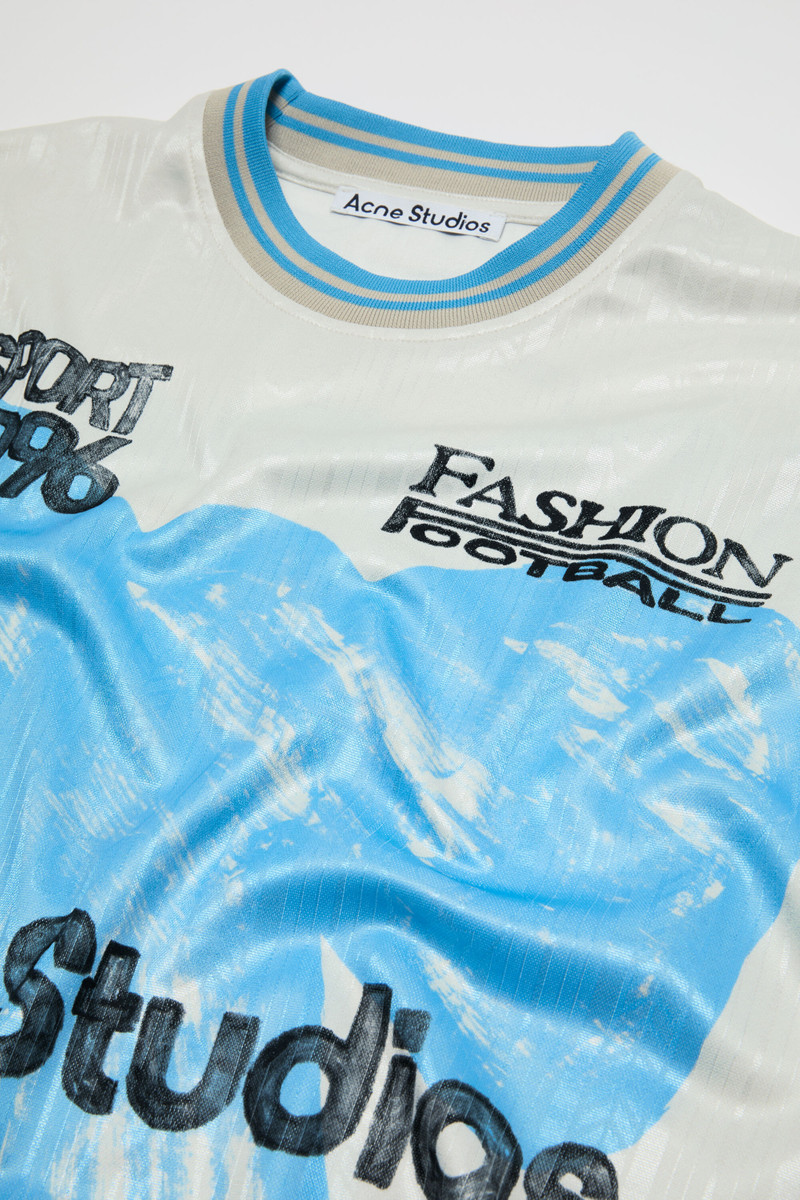 Sports jersey graphic t-shirt - Oat beige 5
