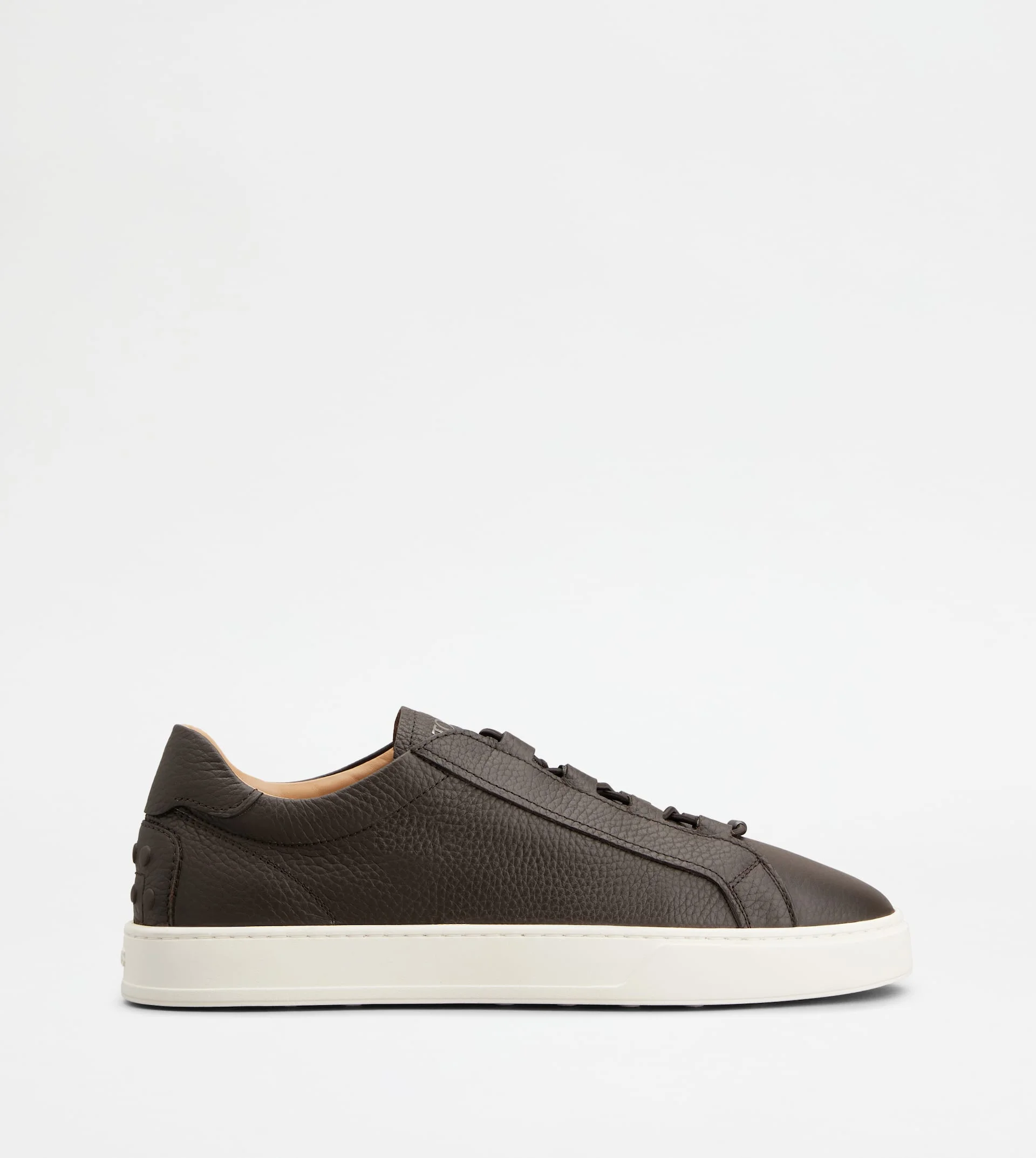 SNEAKERS IN LEATHER - BROWN - 1