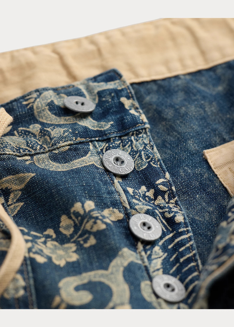 Indigo Print Woven Pant 4