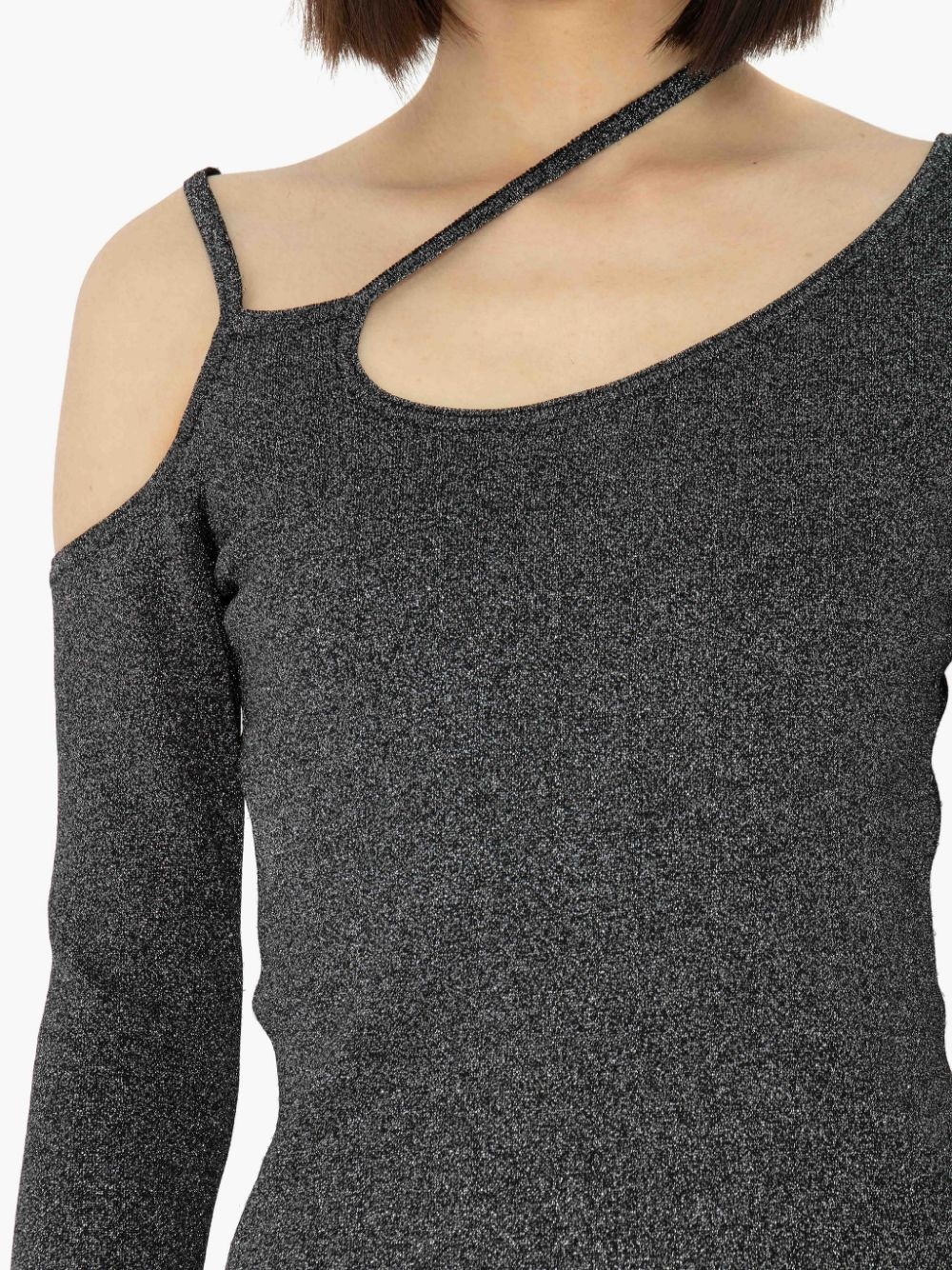 CUT OUT DETAIL ASYMMETRIC DRESS - 5