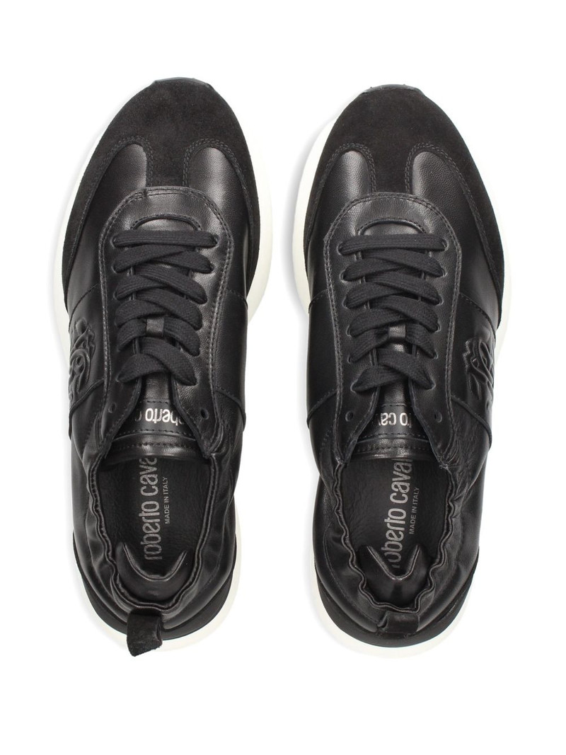 logo-embossed panelled sneakers 3