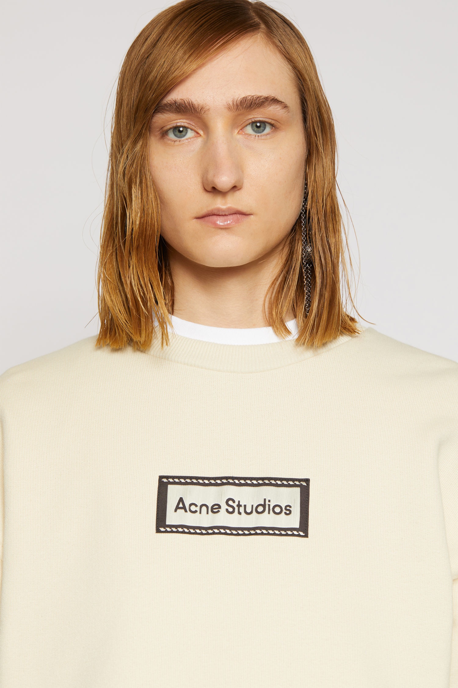 Reverse-label sweatshirt warm white - 5