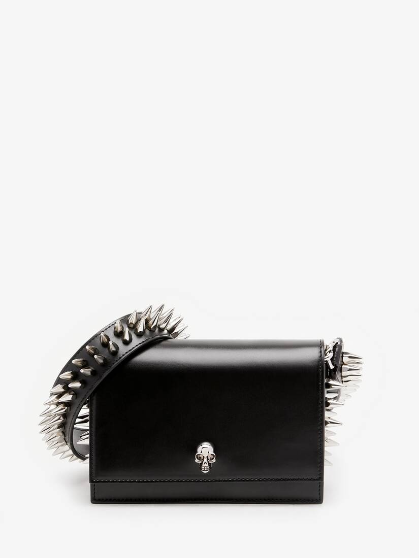 Alexander McQueen Women s The Biker Small Skull Bag in Black REVERSIBLE