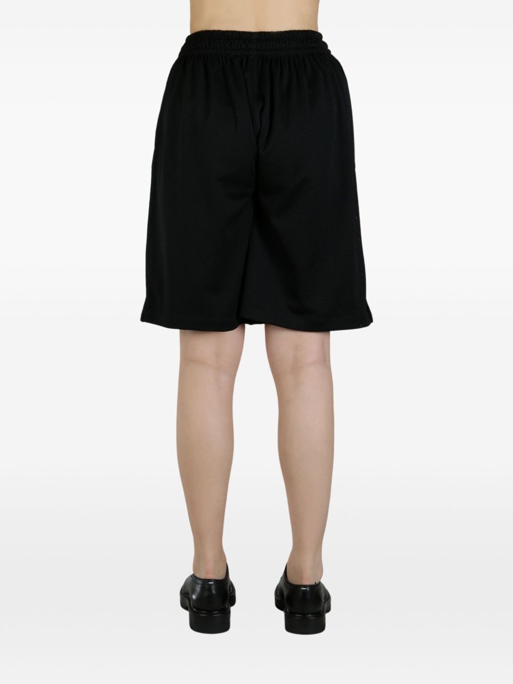 logo-print track shorts - 4