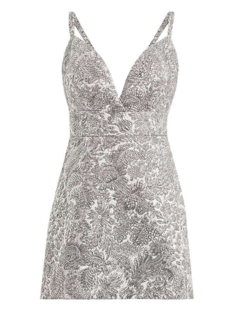 floral-jacquard dress 1