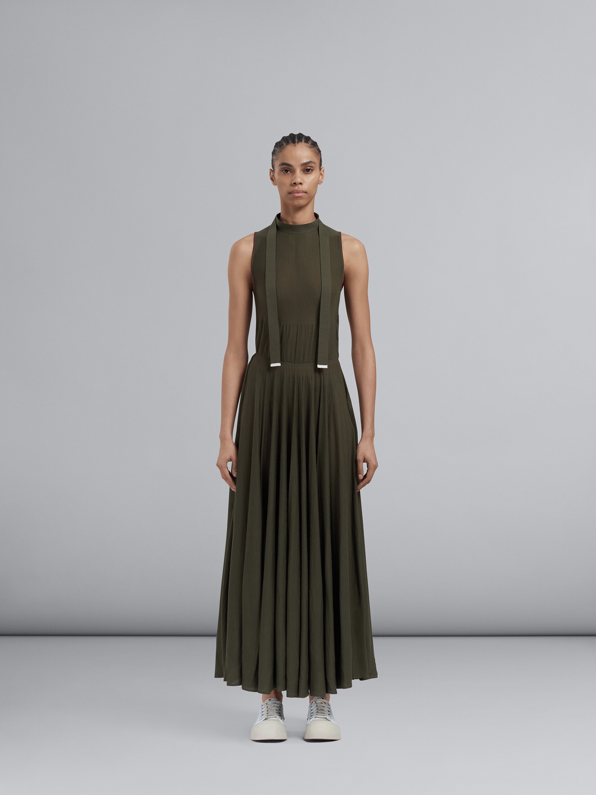 CHIC LIGHT WOOL DRESS - 2