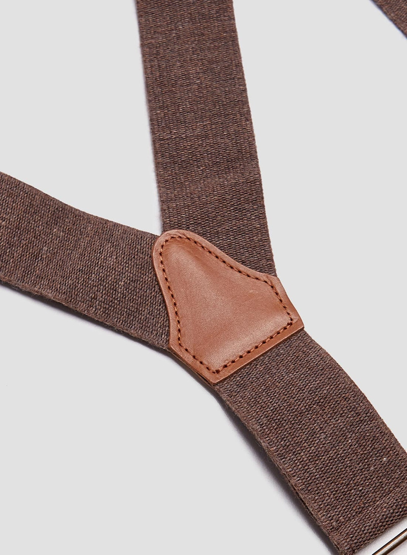 Adjustable Costume Classic Braces Brown 3