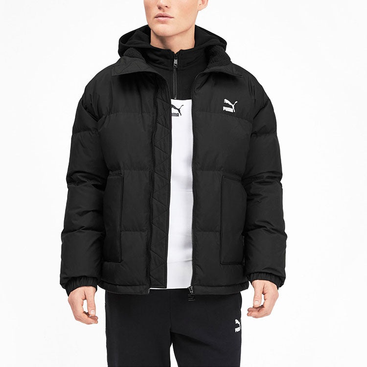 PUMA Classics Down Jacket 'Black White' 595281-01 - 4