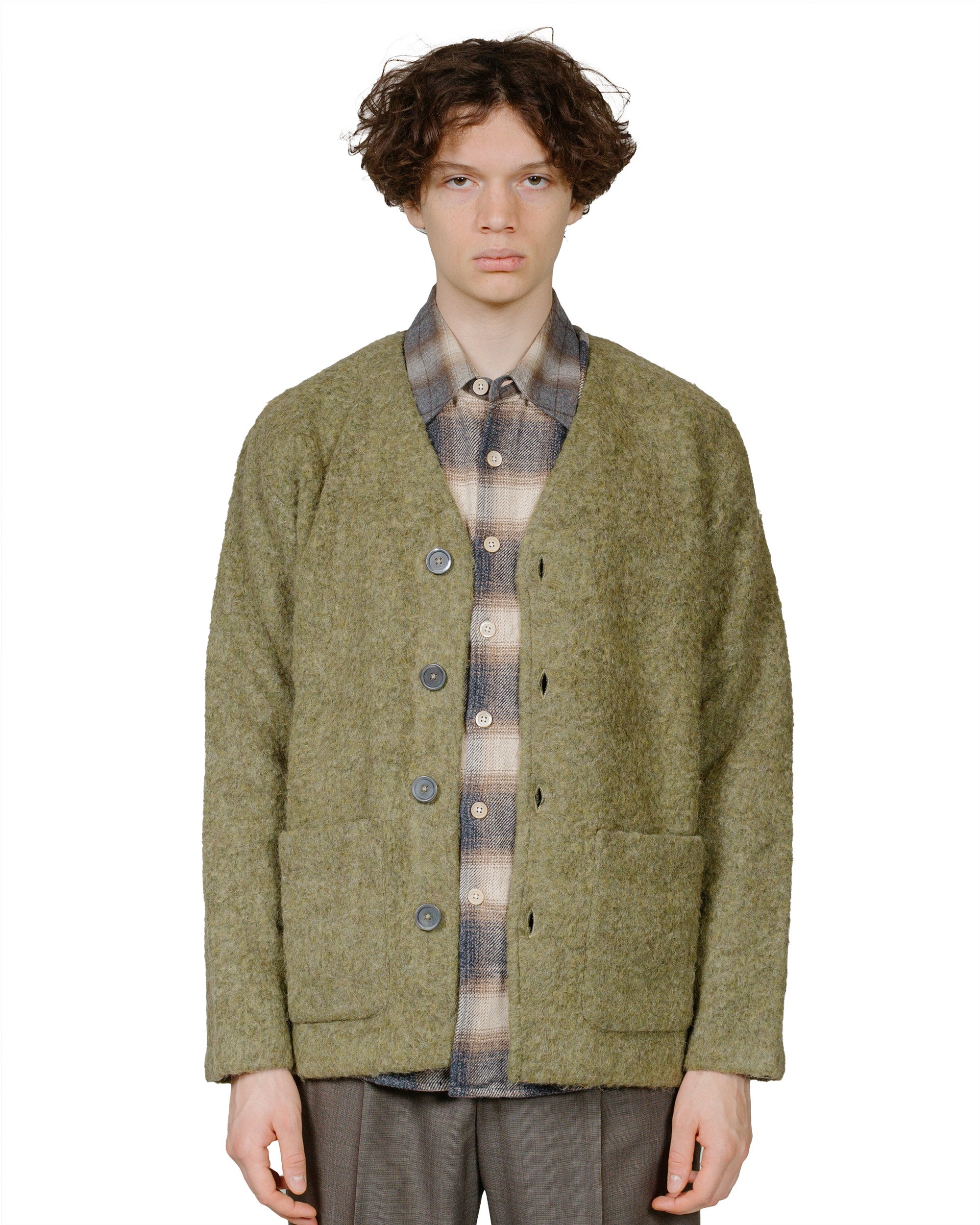 Cardigan Fresh Moss Tumble Wool - 2