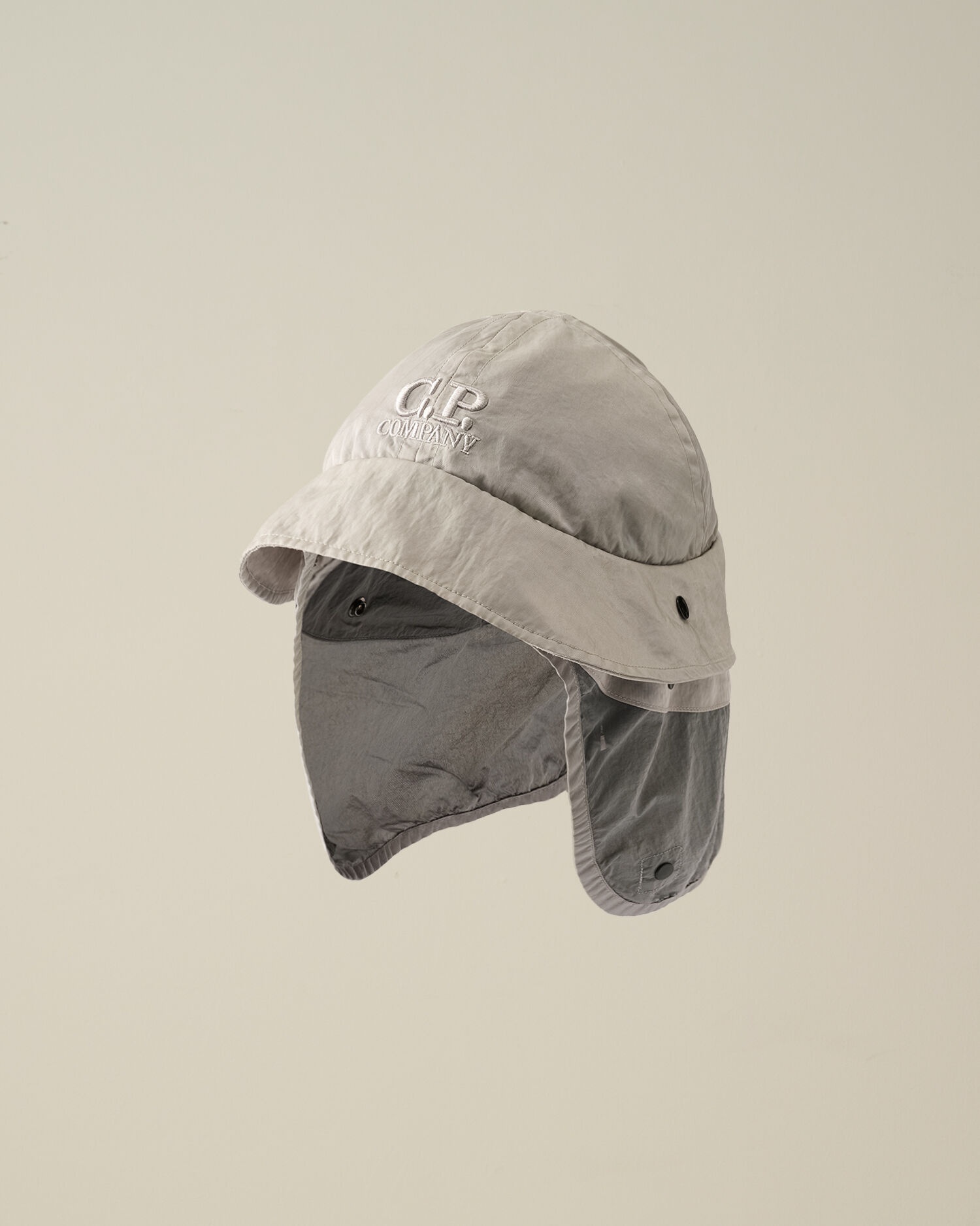 Nylon B Neck Flap Bucket Hat - 1
