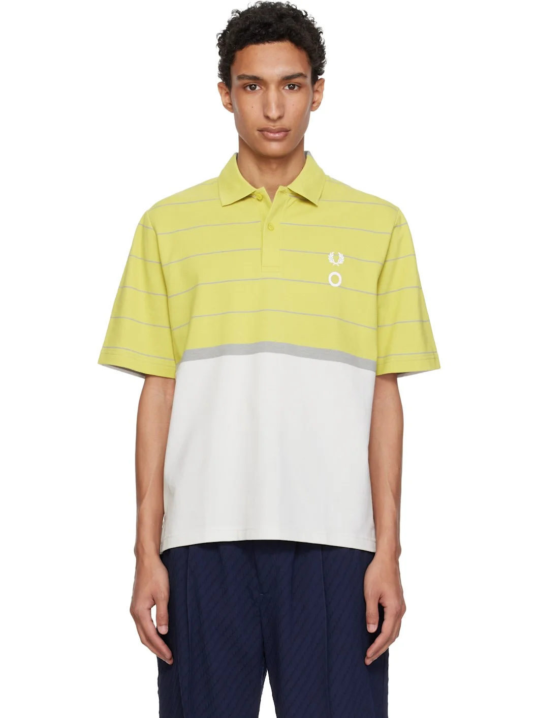 Multicolor Fred Perry Edition 'Half And Half' Polo - 1