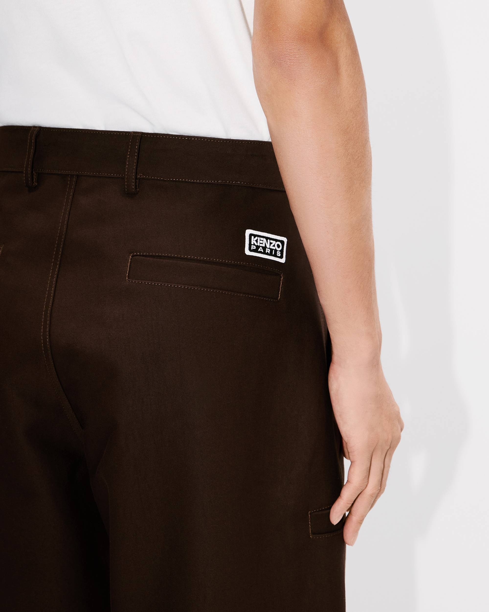 Tapered workwear pants in cotton - 7