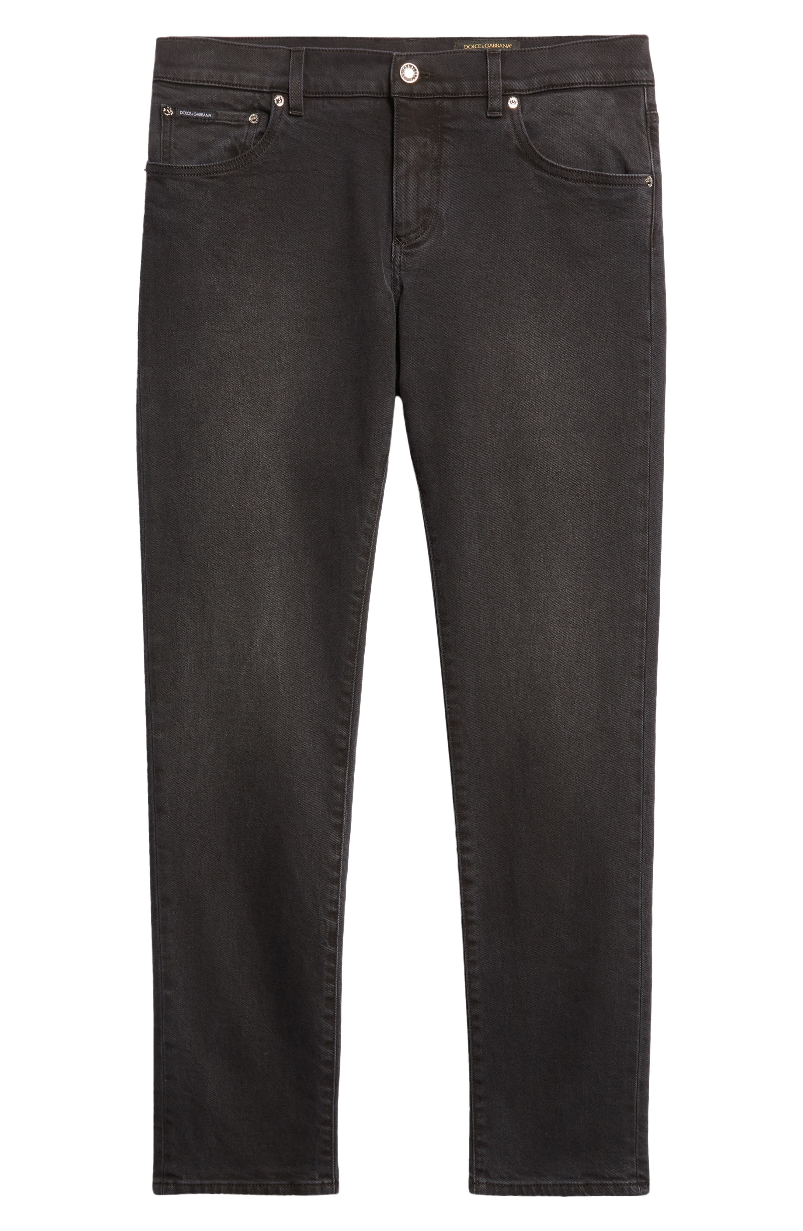 Dolce&Gabbana Slim Fit Stretch Jeans in S9001 Grey at Nordstrom - 5