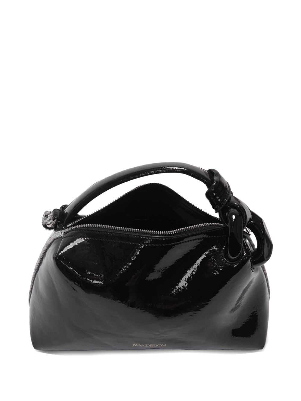 Corned coated-finish denim shoulder bag - 5