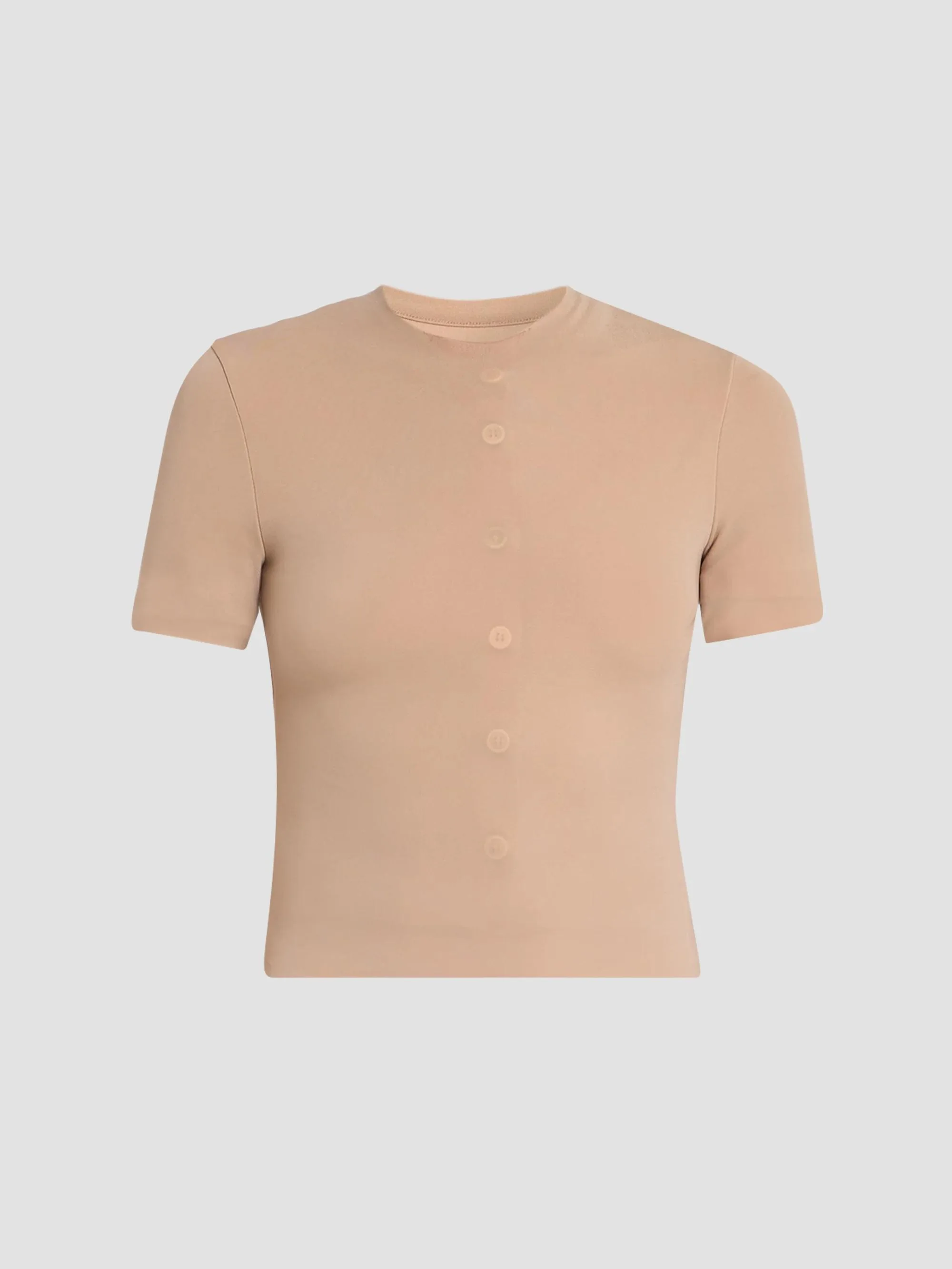 Women's Fusion Jersey T-Shirt - Beige - 1