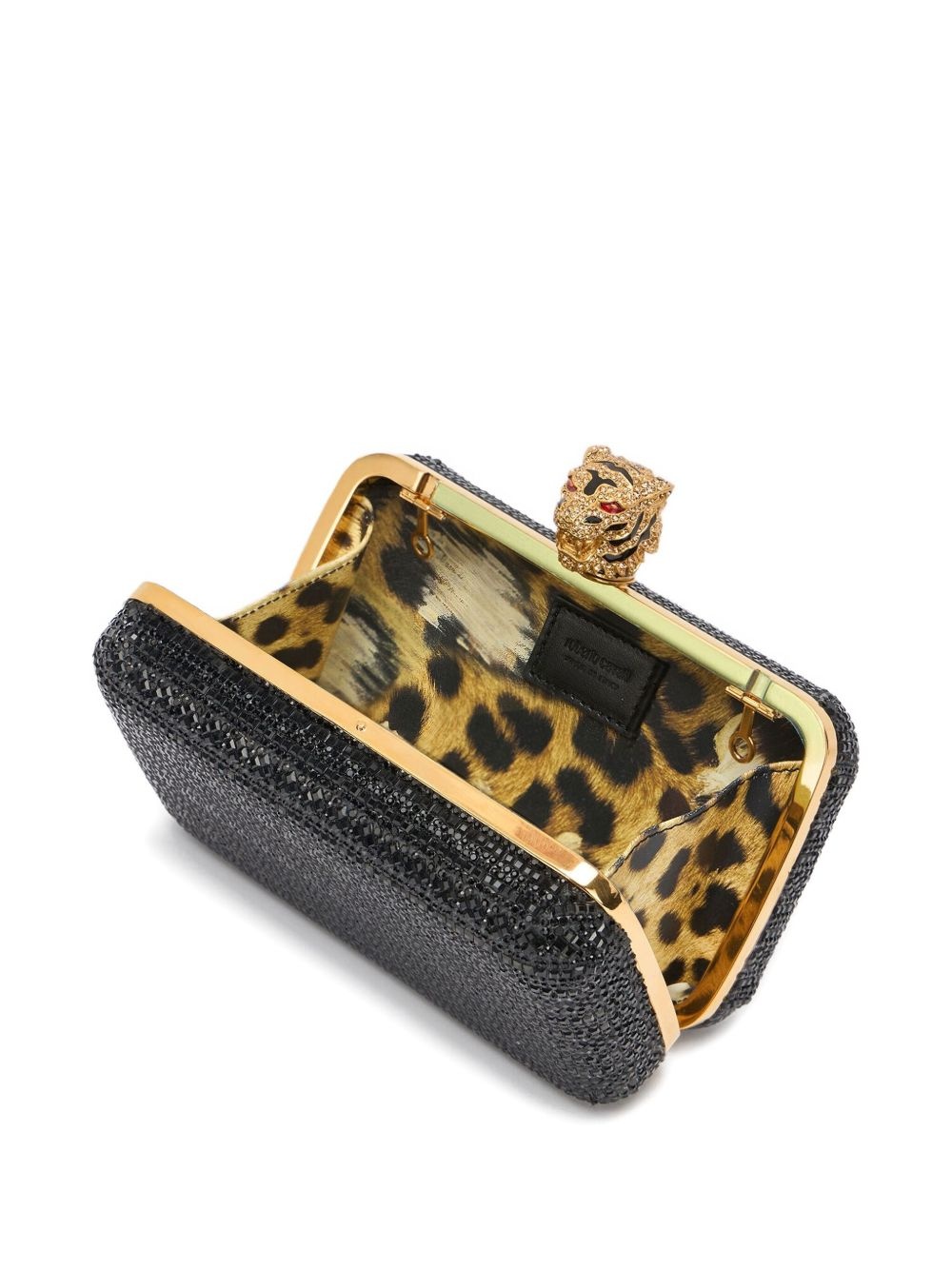 Tiger beaded box clutch bag - 5
