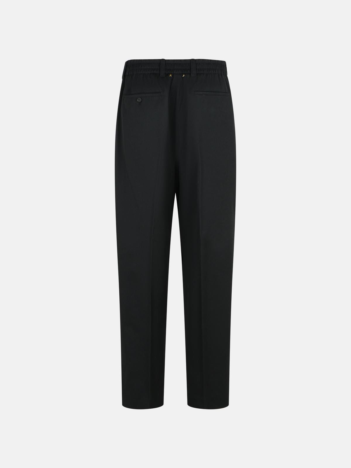 'SLACKS' BLACK VIRGIN WOOL PANTS - 3