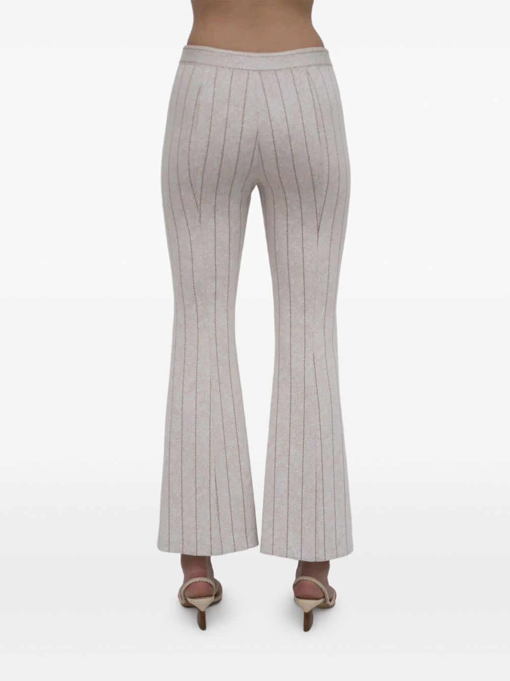 ribbed-knit trousers - 6