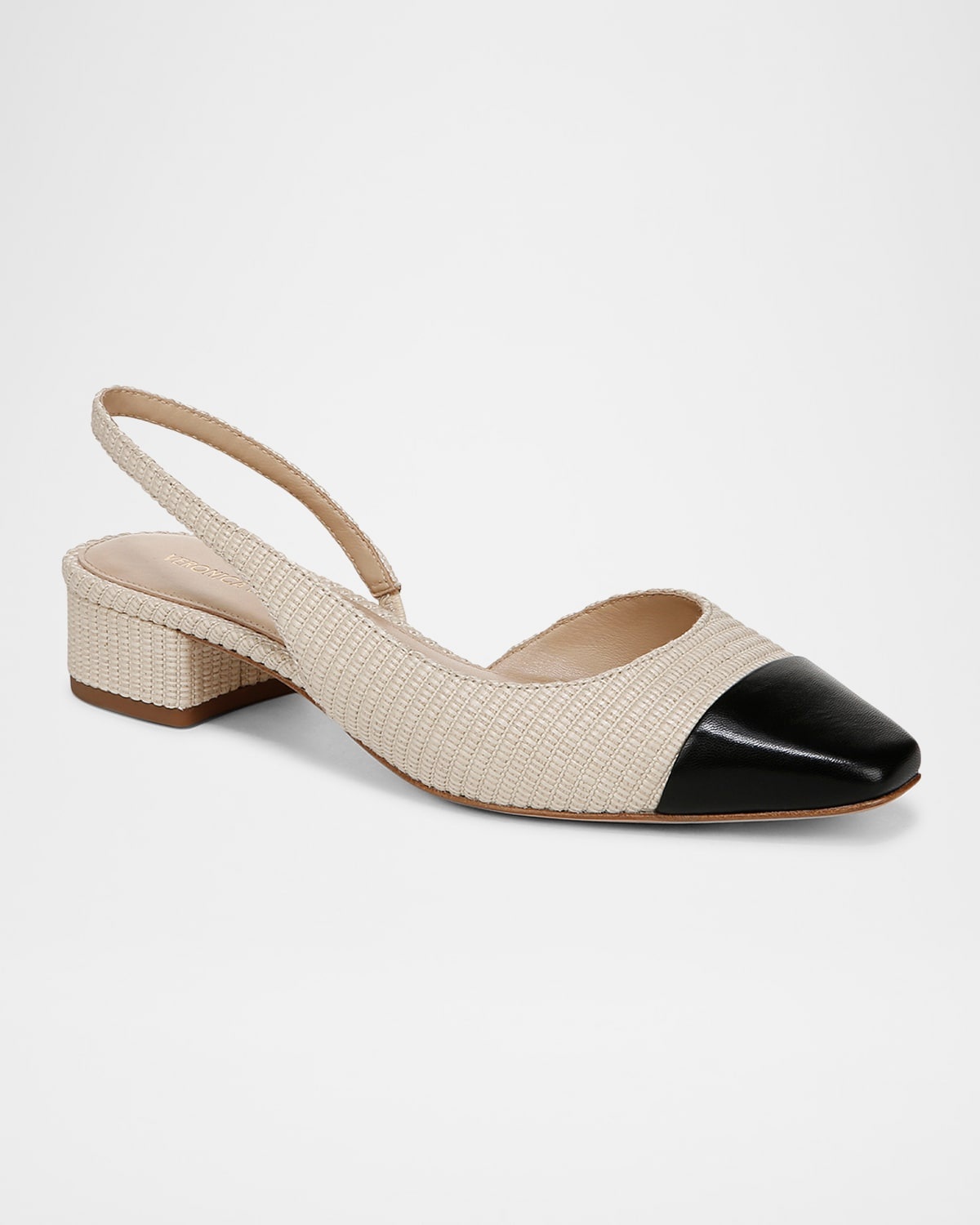 Cecile Bicolor Slingback Ballerina Pumps - 2