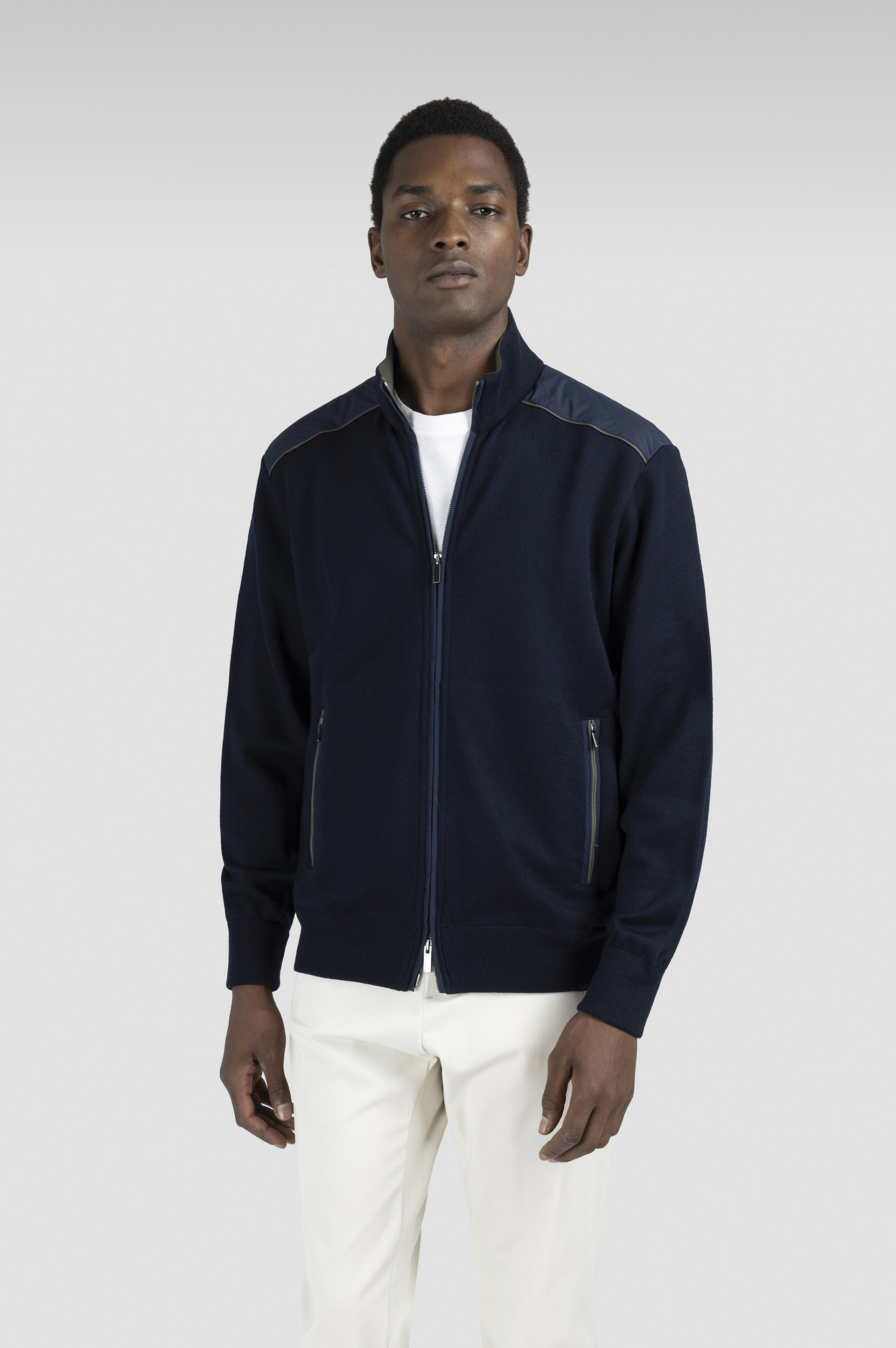 SOFT COOL TOUCH WOOL ZIP-UP SWEATER WITH TYPHOON® PLATINUM DETAILS - 6