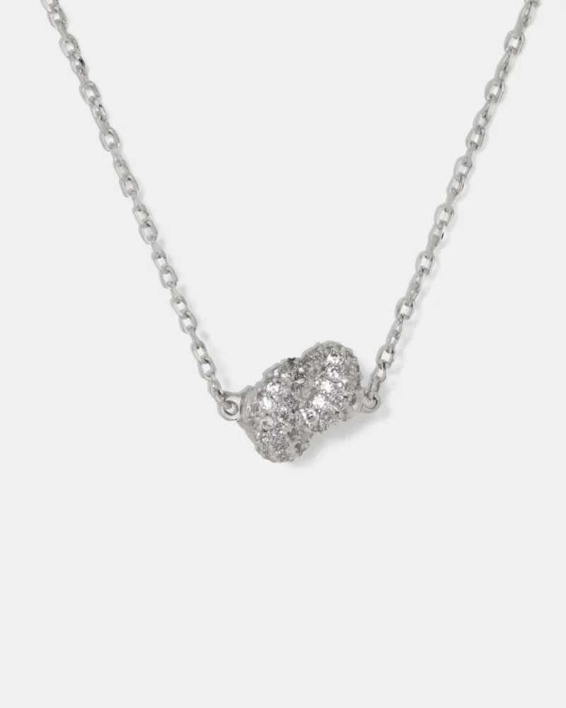 Sailor's Knot Pave Mini Pendant - 1
