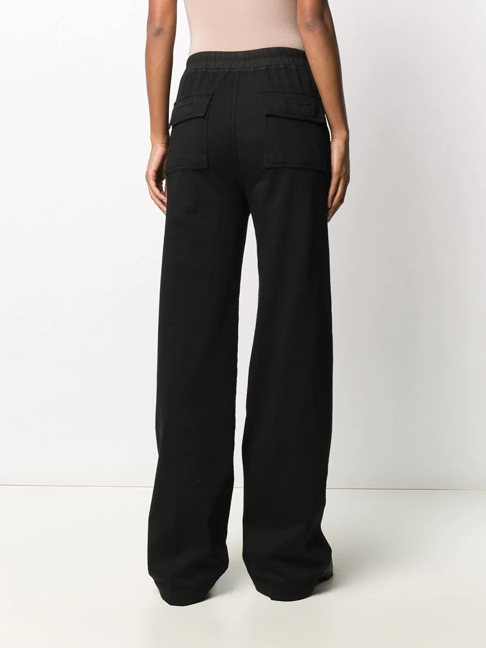 wide-leg drawstring track pants - 4