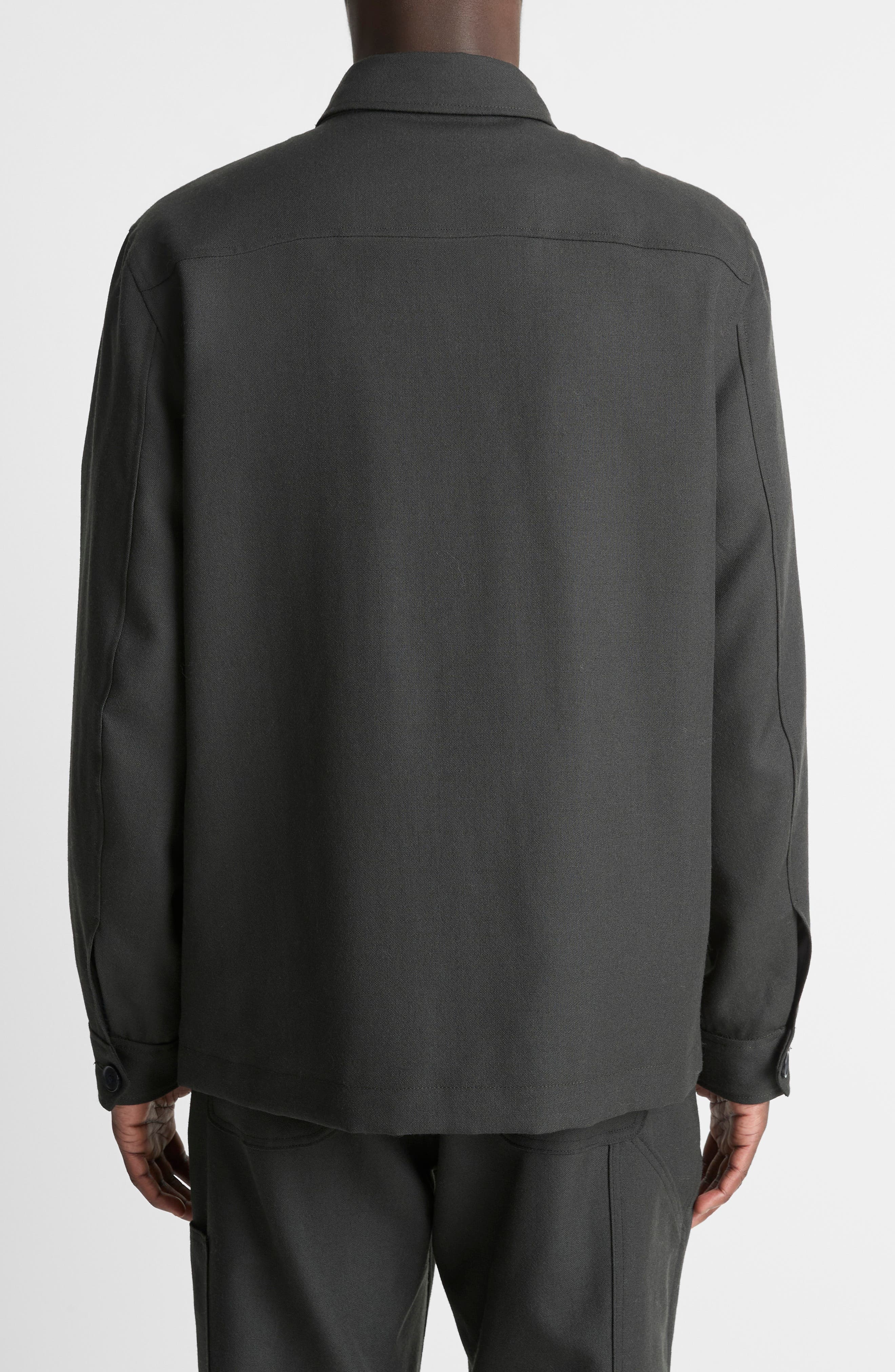 Vince Tropical Wool Field Jacket in Black at Nordstrom - 2