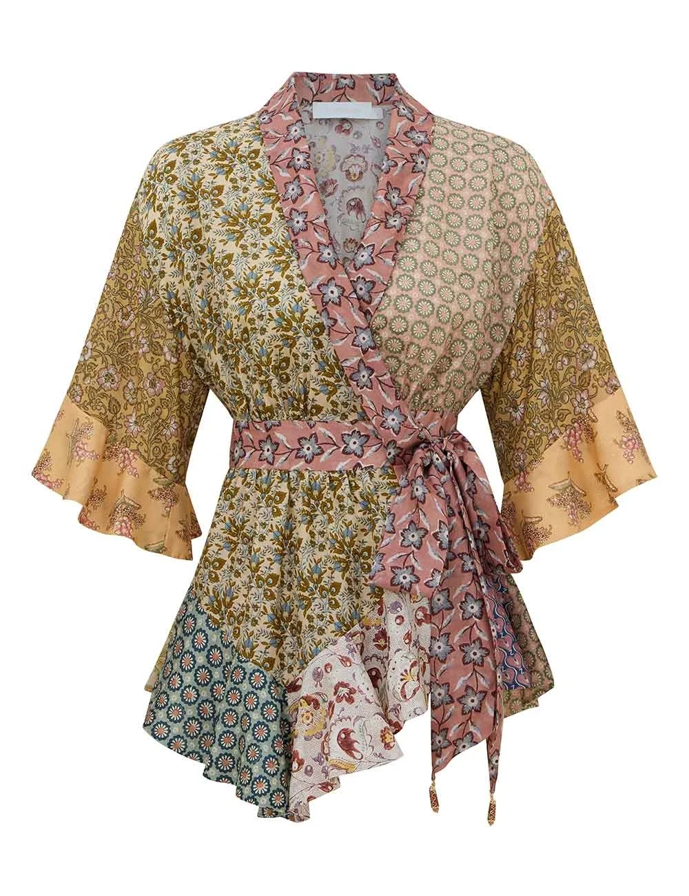 FAIRLIGHT SCARF WRAP TOP - 1