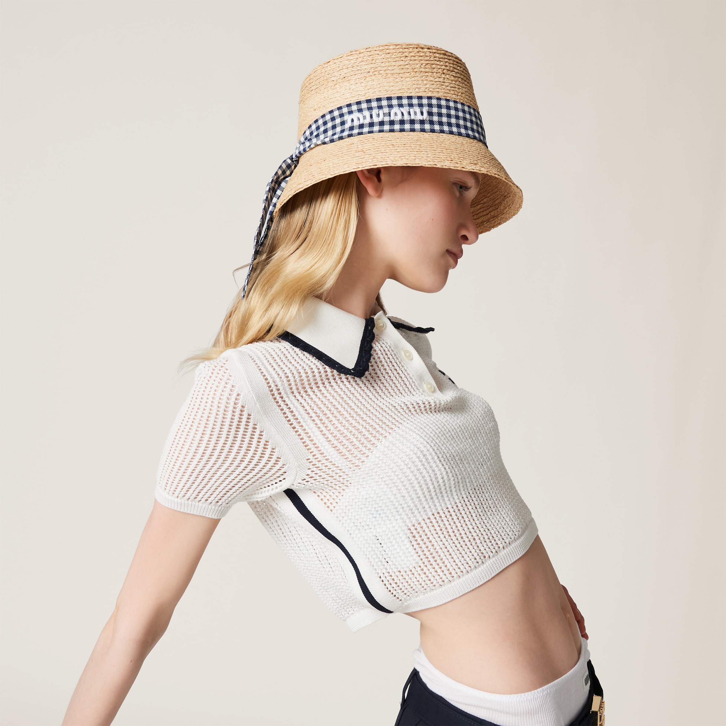 Raffia bucket hat - 1