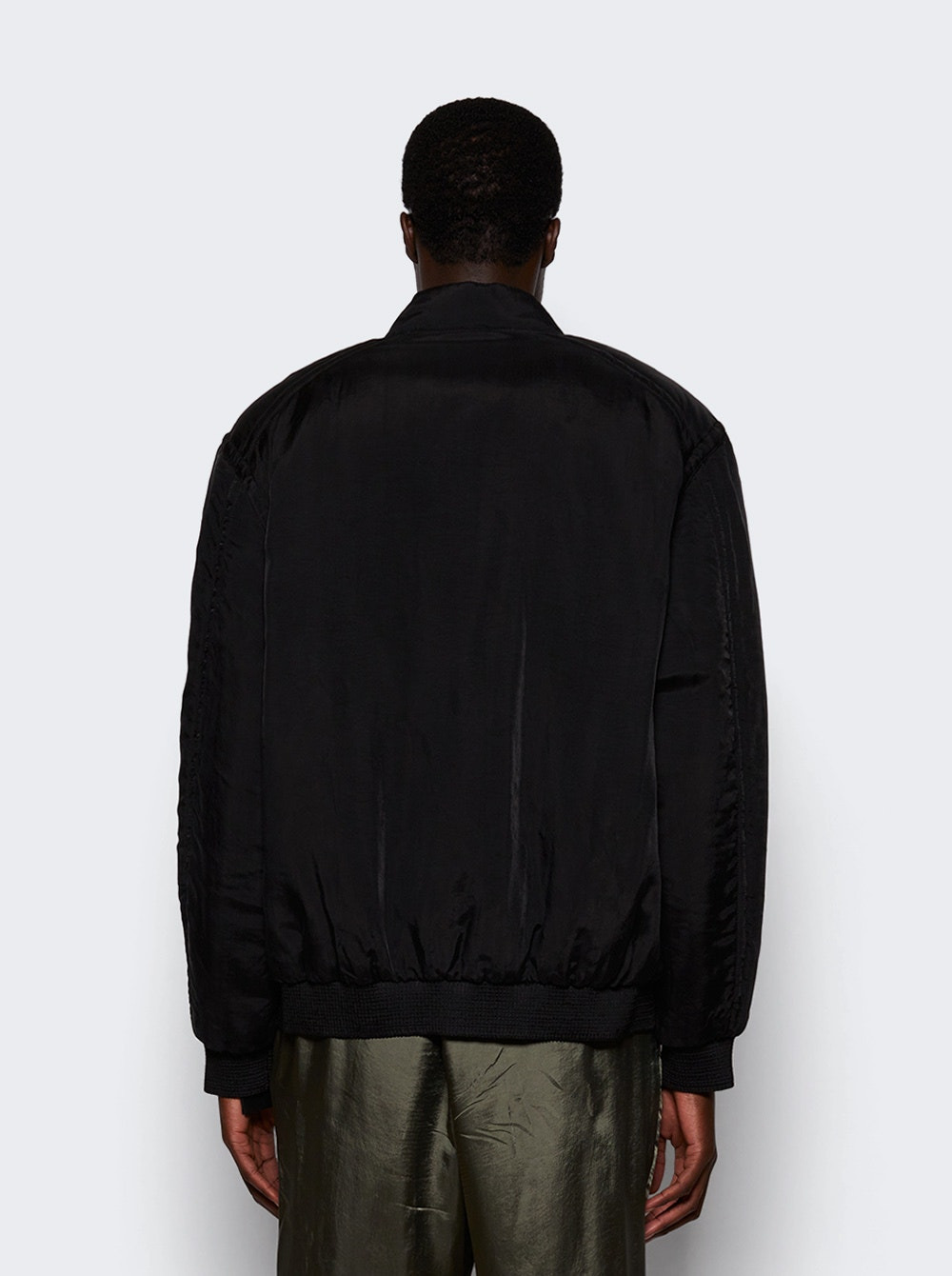 Twill Teddy Jacket Black - 5