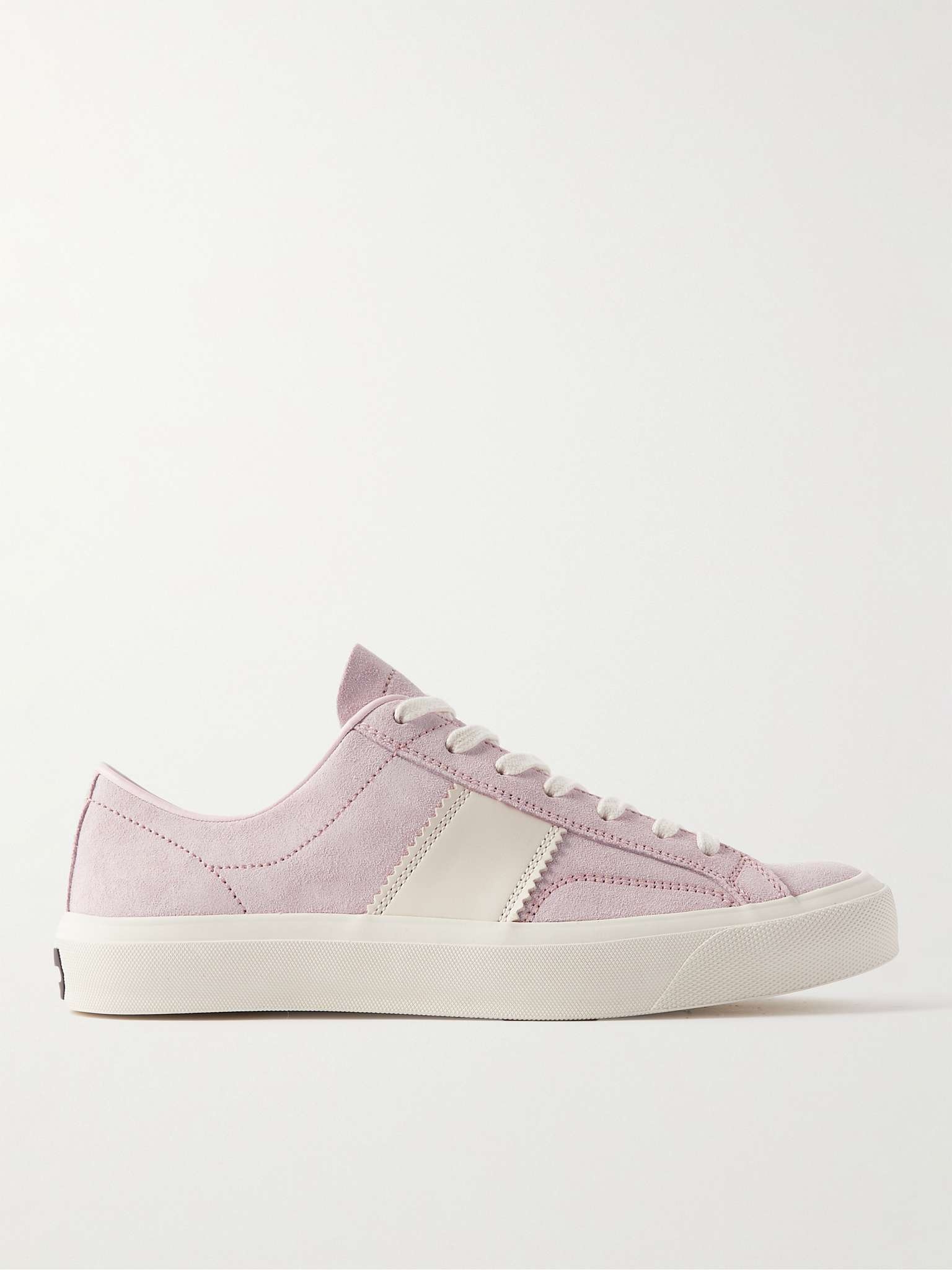 Cambridge Leather-Trimmed Suede Sneakers - 1