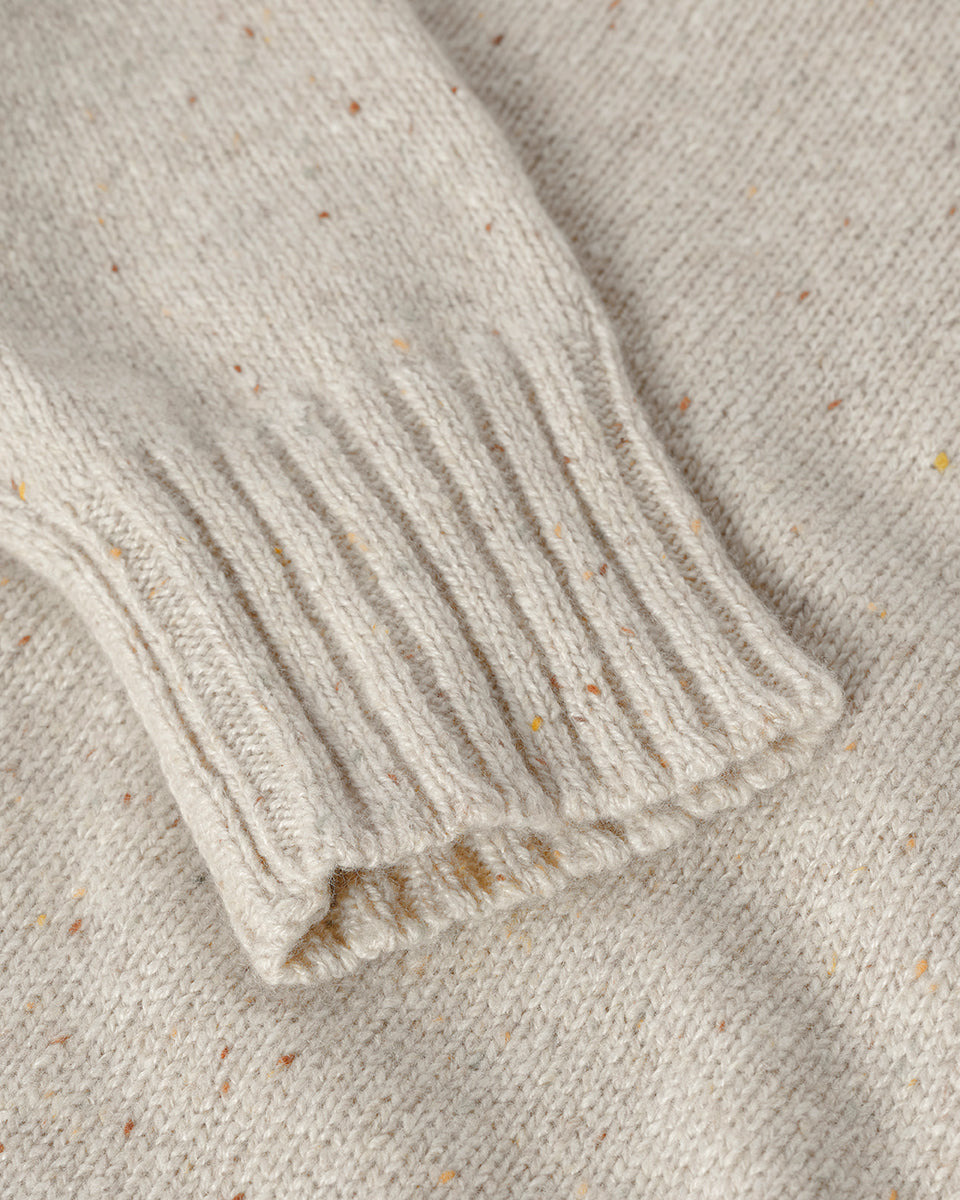 Donegal Cashmere Cream Jumper - 6
