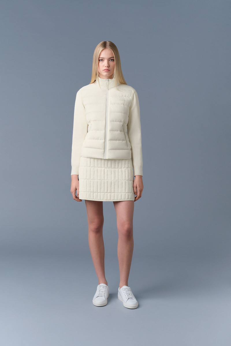MACKAGE OCEANE-CITYZ Light down mixed-media jacket outlook
