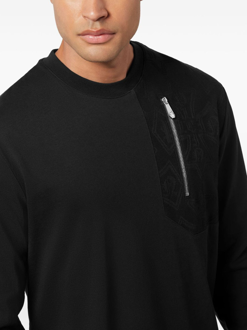 zip-pocket long-sleeve T-shirt 4