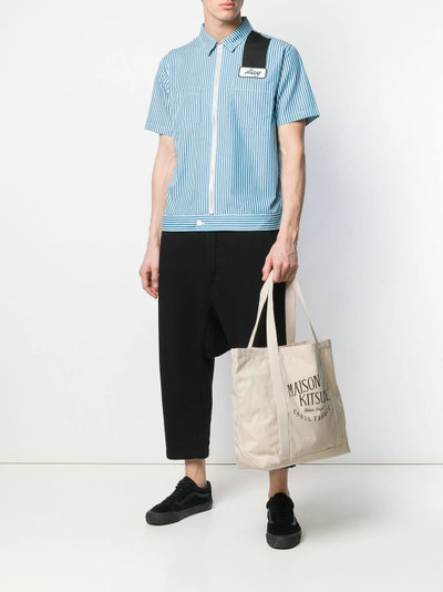 Maison Kitsuné printed logo shoulder bag outlook