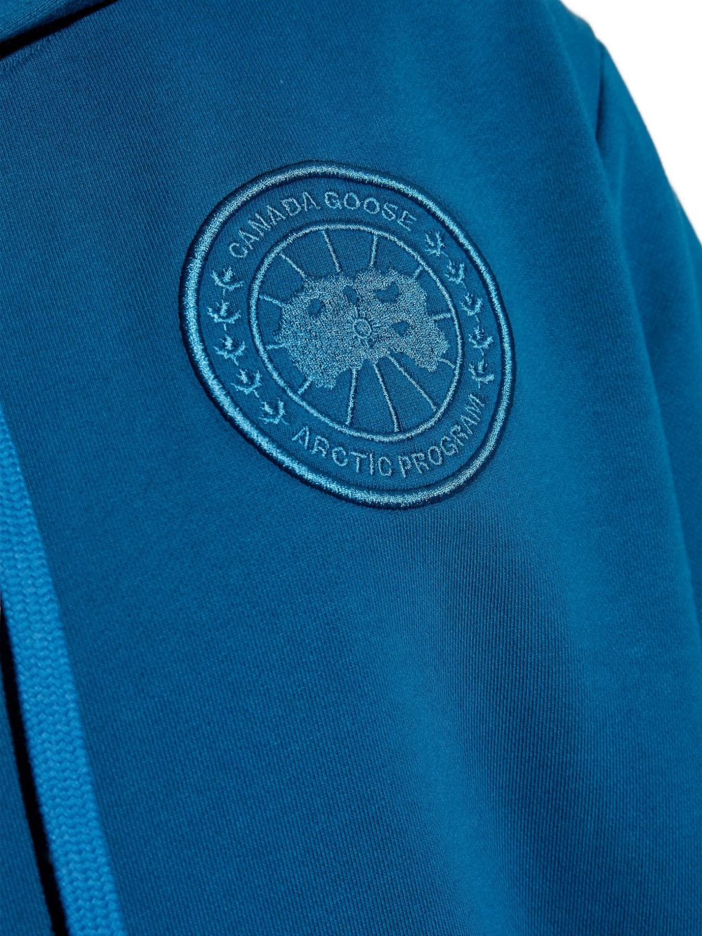 Huron embroidered-logo hoodie - 5