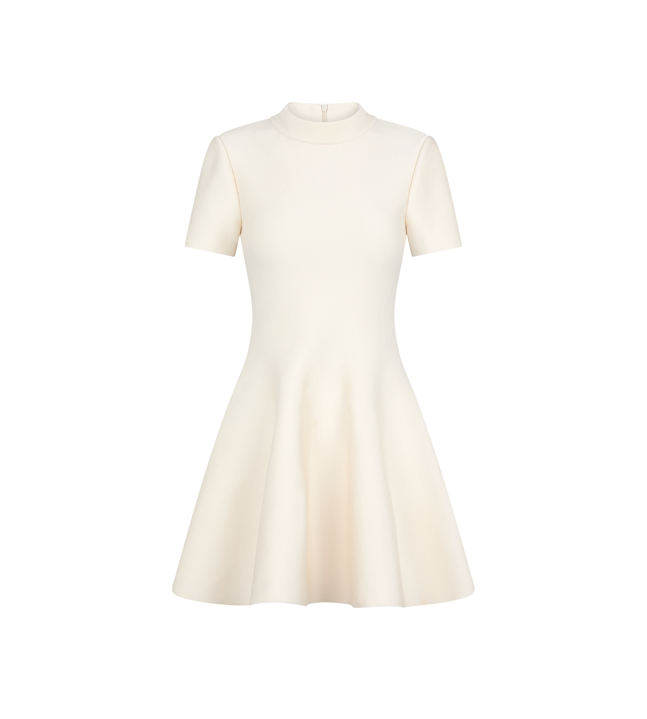SHORT TULIP SKIRT DRESS WITH MOCK NECK - 1